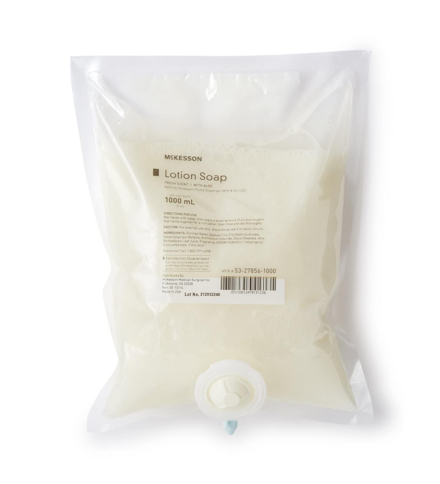 Buy McKesson Lotion Hand Soap - Gentle Aloe Soap - Fresh Scent - 1000 mL (10 Count) - International Shipping Available - Buy Online on GoSupps.com