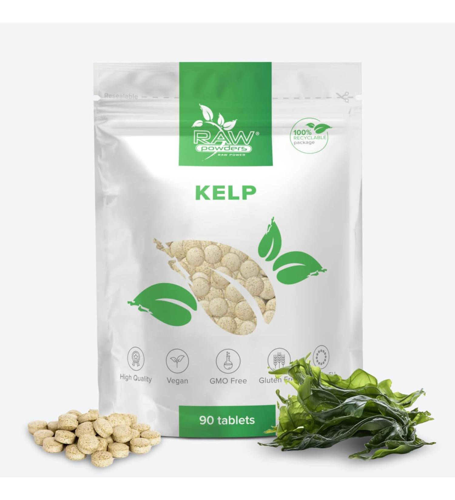 RP Seetang 90 Vegan Tablets | Source of Iodine for Thyroid Health | Supports Skin & Brain | 3-Month Supply | GMO-Free | ISO Certified - Buy Online on GoSupps.com