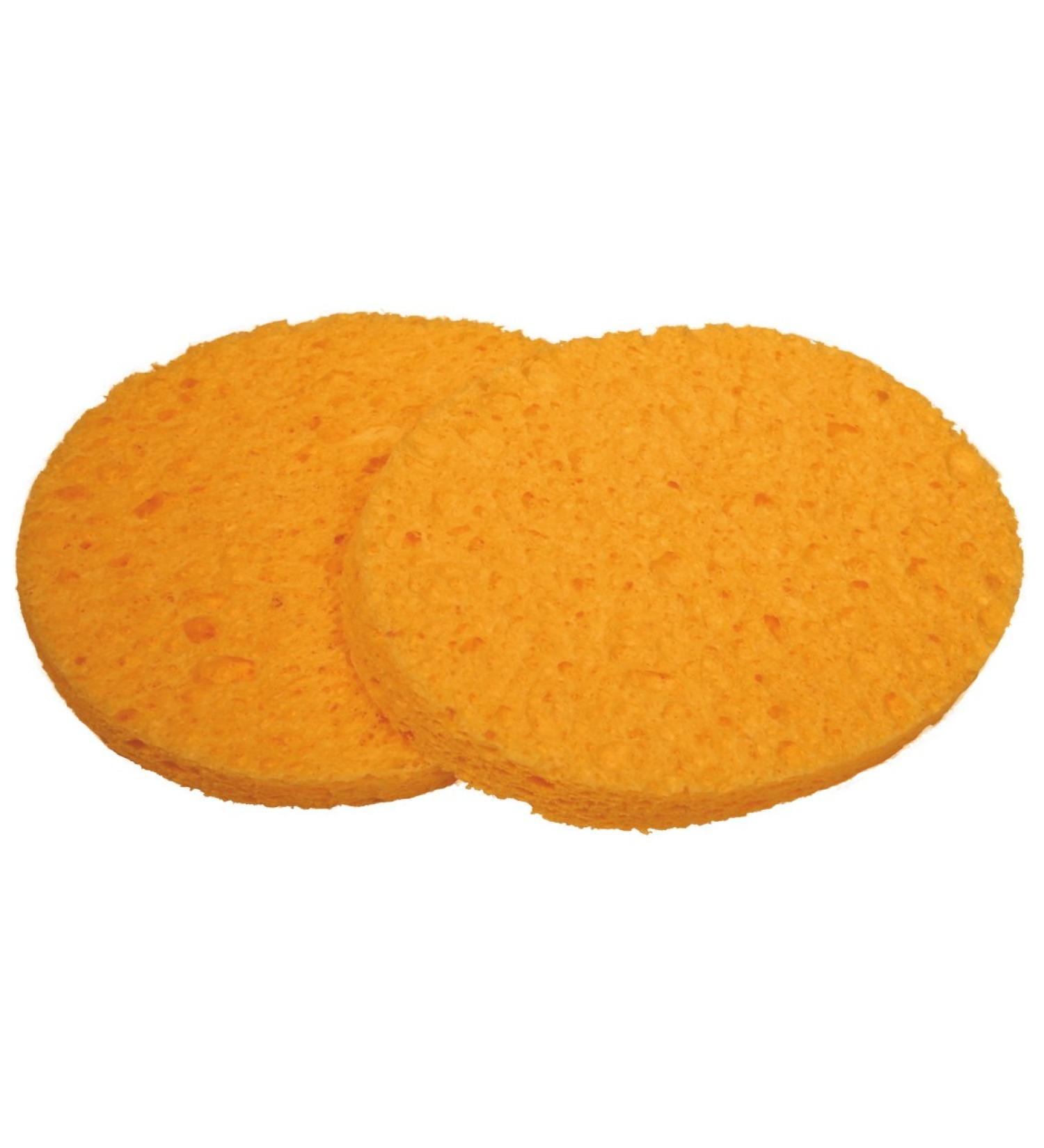 CROLL & DENECKE cosmetic sponges made of viscose 2 oval 11x8cm