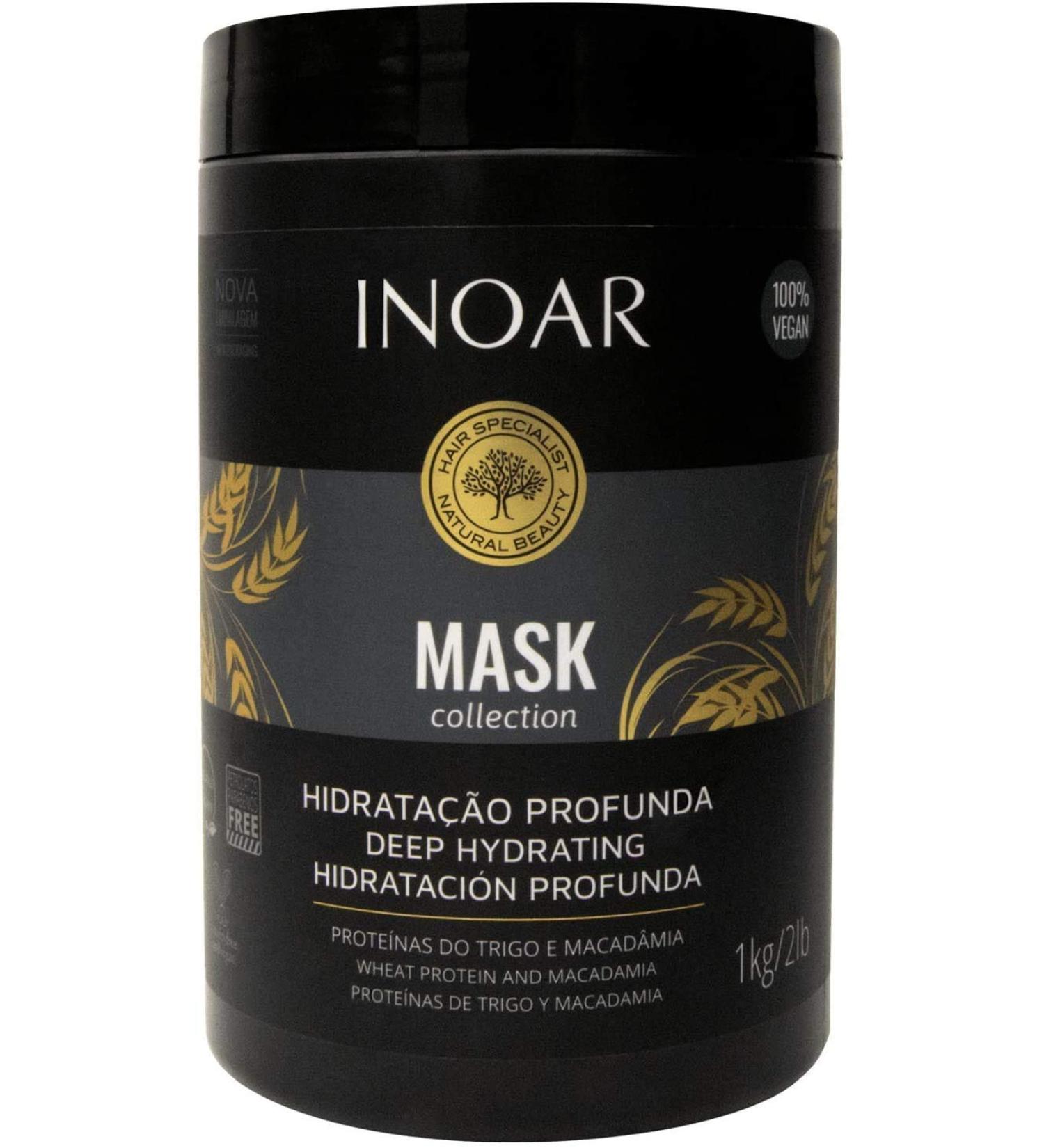 Haarmask Protein & Macadamia - Inoar | Nourishing Hair Treatment for Silky Shine | Buy Internationally Online - Buy Online on GoSupps.com