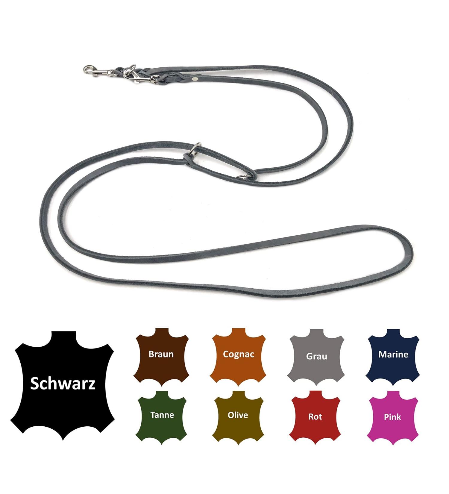 Adjustable Double Dog Liner for Small & Large Dogs - 2.40m x 8mm Gray | International Shipping - Buy Online on GoSupps.com