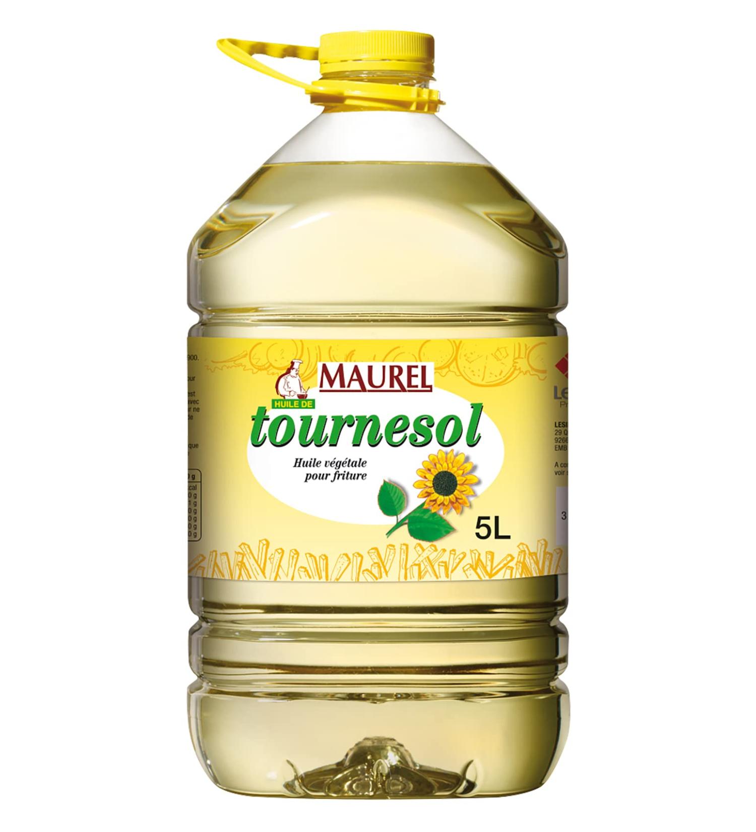 MAUREL SUNFLOWER OIL 5L/Bottle - Pack of 1, 2 and 3 bottles - Shipping from France by Bo Time (1)