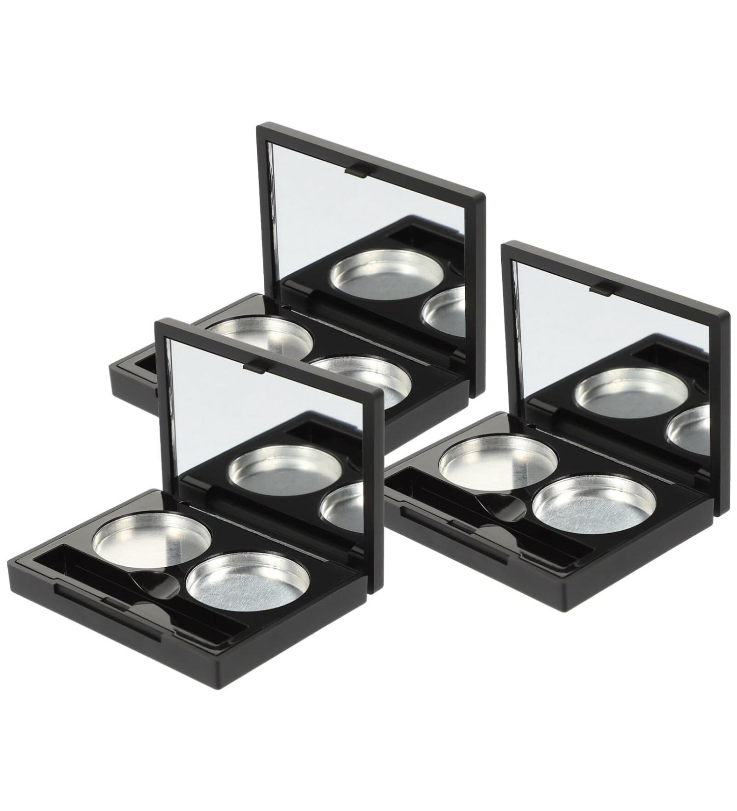 Mipcase 3pcs Empty Makeup Eyeshadow Box Empty Eyeshadow Palette Cosmetics Organizer for Eyeshadow Highlight Powder - Buy Online on GoSupps.com