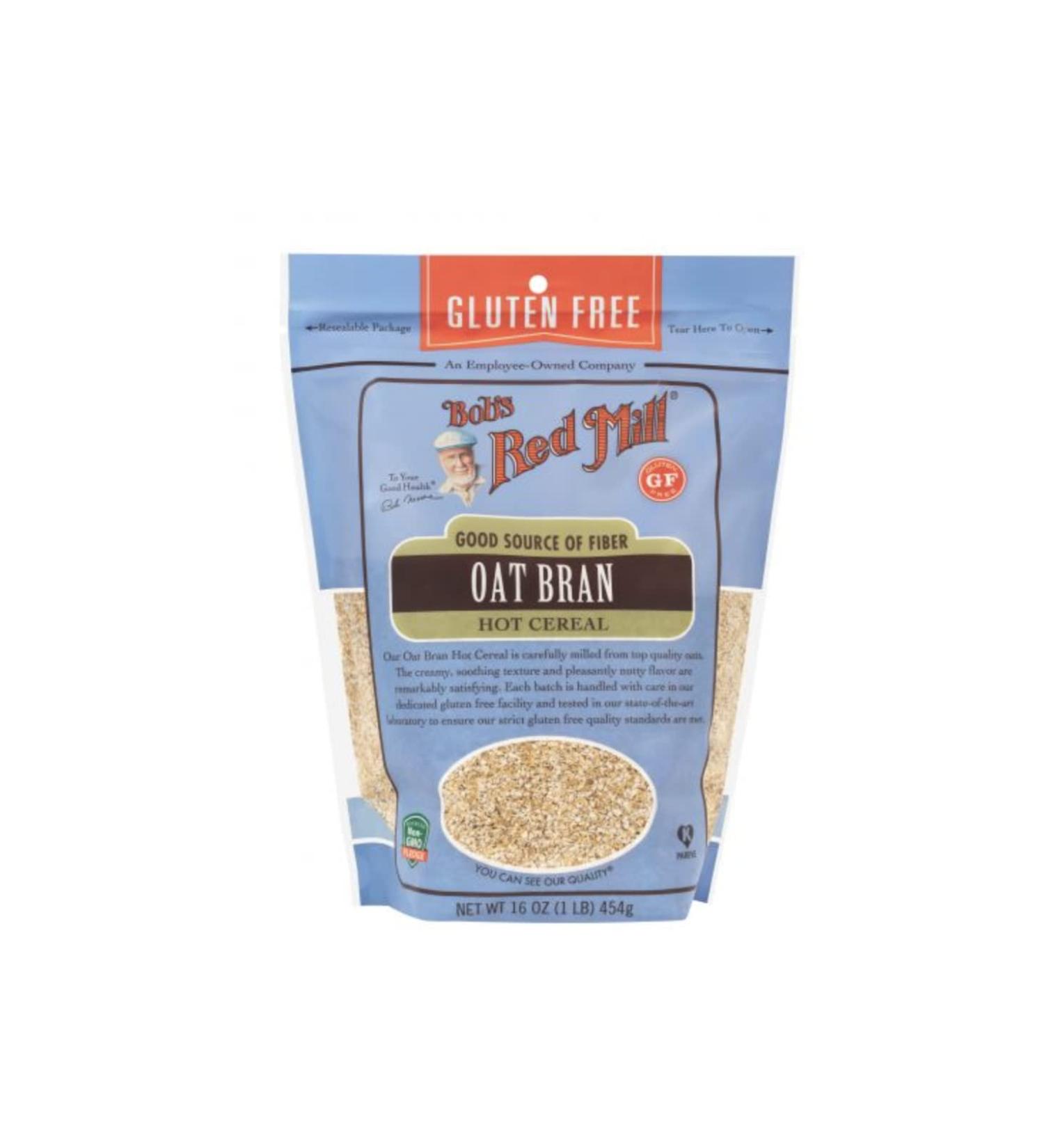 Bobs Red Mill Gluten Free Oat Bran 18 Ounce - Pack of 4 | High-Quality Whole Grain Oats - Buy Online on GoSupps.com