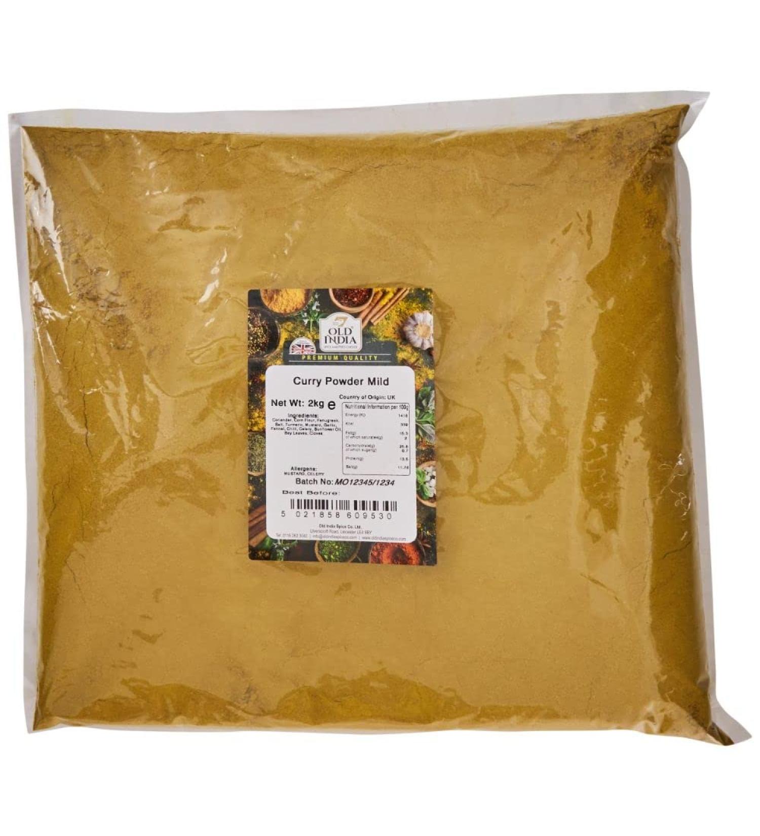Old India Curry Powder Mild 2kg - Authentic Indian Spice Blend - 2 kg - Buy Online on GoSupps.com