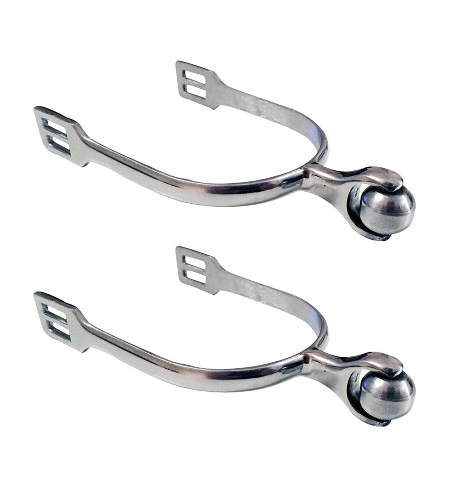 Horse Spurs 1 Pair Stainless Steel Equestrian Spurs Smooth Roller Ball Spurs- You Boots Western Spurs for Riding Bumper Supplies West Cowboy for Horse Training Equestrian(1 pair women horse spurs) - Buy Online on GoSupps.com