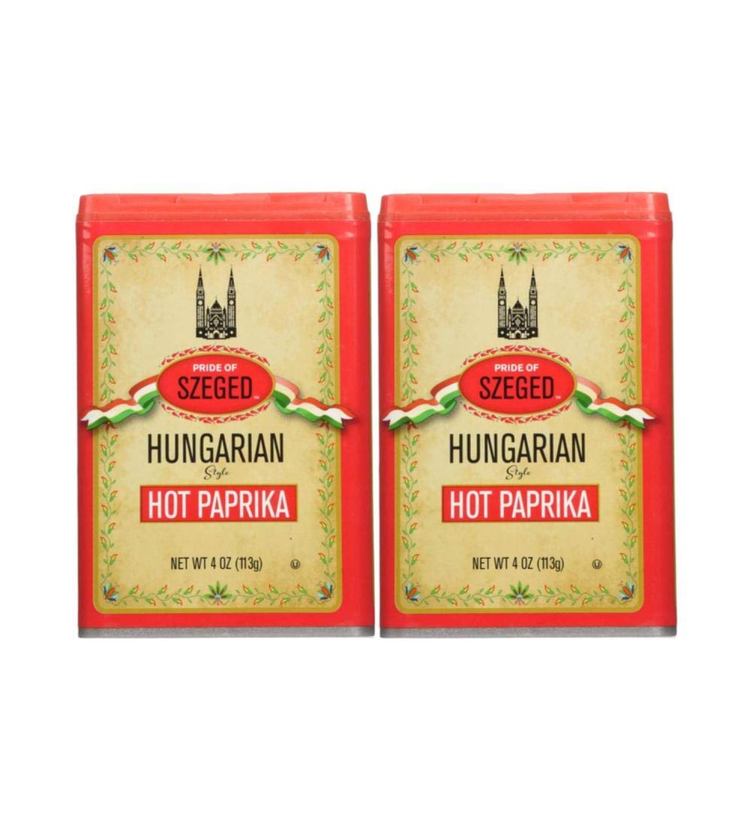 Szeged Hot Paprika Powder, 4-Ounce (Pack of 2)