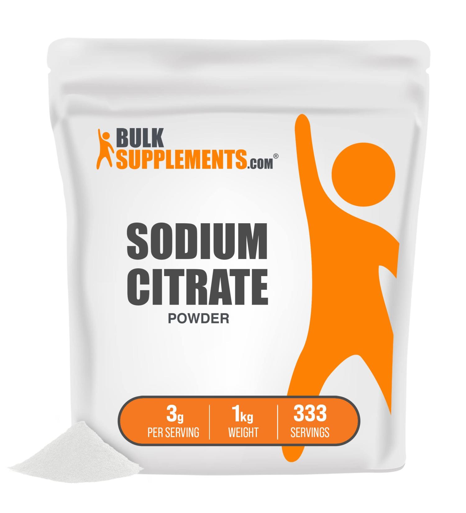 Sodium Citrate Powder - Food Thickener for Cooking - BulkSupplements.com (1kg / 2.2lbs) - Buy Online on GoSupps.com