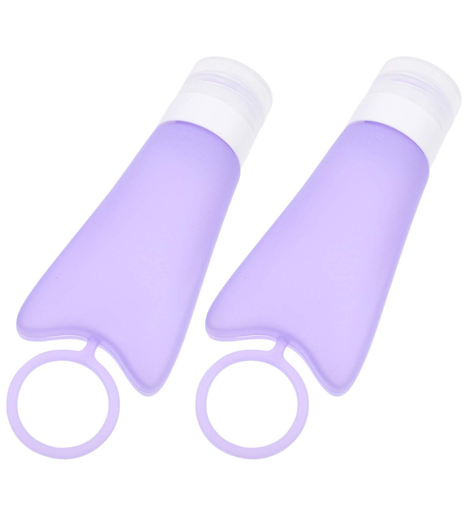 MILISTEN 1 Set 2 Silica Gel Bottle Travel Bottle Toiletry Containers for Travel Liquid Soap Travel Size Toiletries Travel Toiletries Body Wash Lotion Holders Soap Dispenser Purple Filling - Buy Online on GoSupps.com