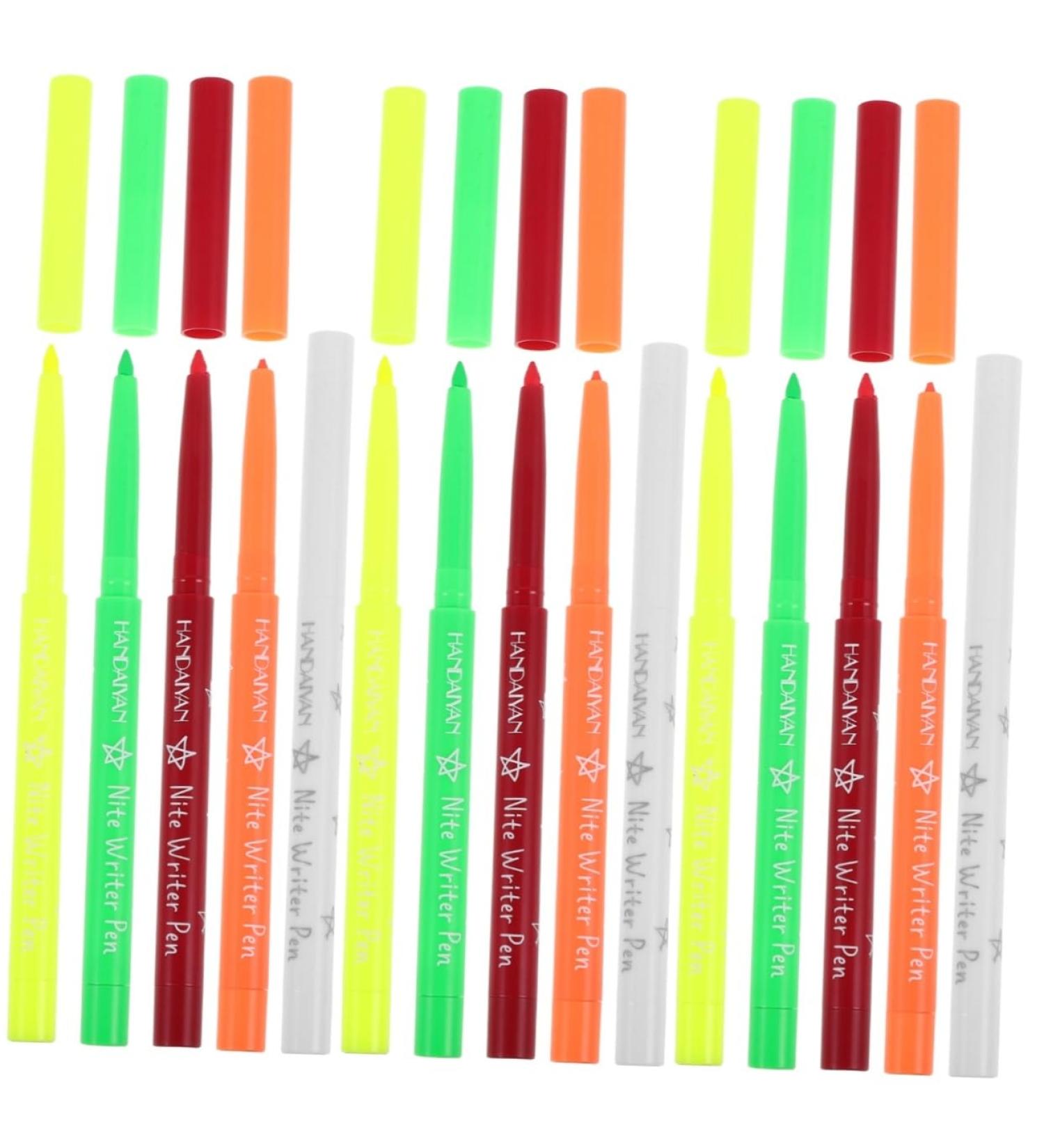 NOLITOY 15 Pcs Halloween Paint Pen Women Makeup Tool Eyeliner Pencil Eye Liner Fluorescence Liner Plastic 12.00X0.80X0.80CMx3pcs Assorted Colorx3pcs - Buy Online on GoSupps.com