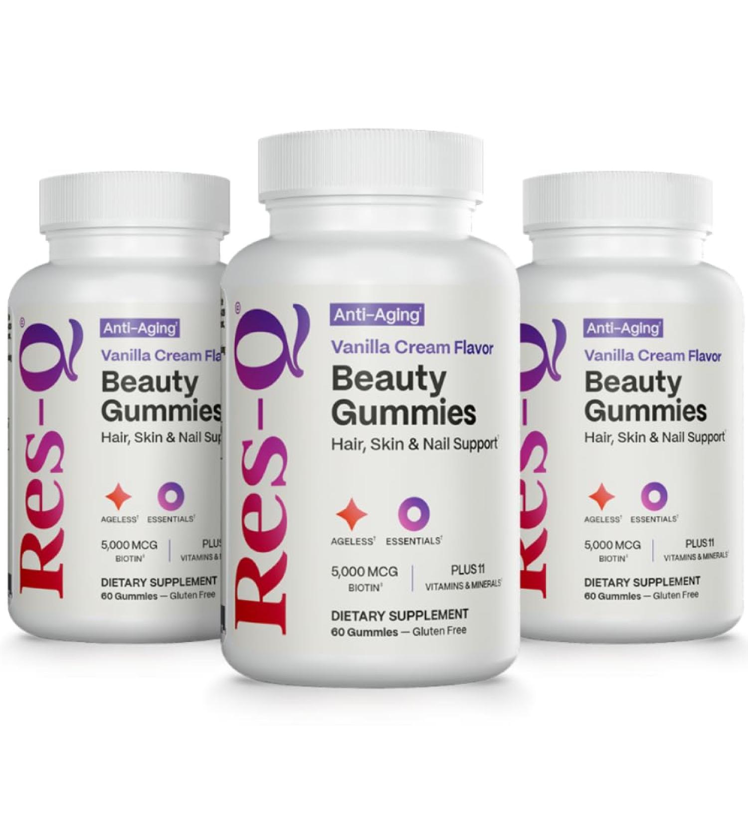 Res-Q Beauty Gummies (Hair Skin & Nails) 3-Pack