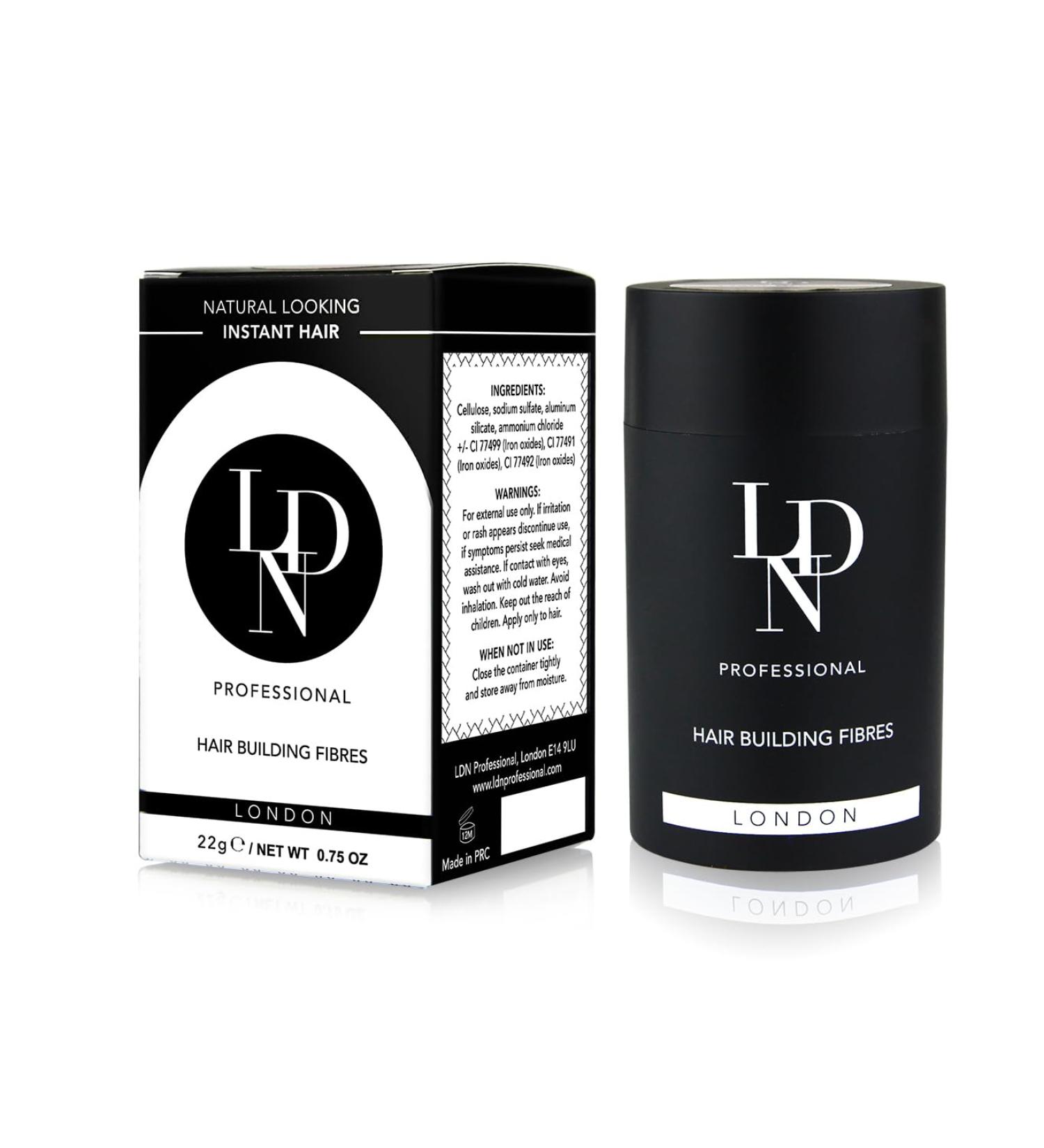 LDN Professional - Hair Fibers Hair Loss Concealer Densificateur de cheveux Cheveux fins et clairsem s Zone de calvitie-effet visible imm diat - 22g (Marron Clair) - Buy Online on GoSupps.com