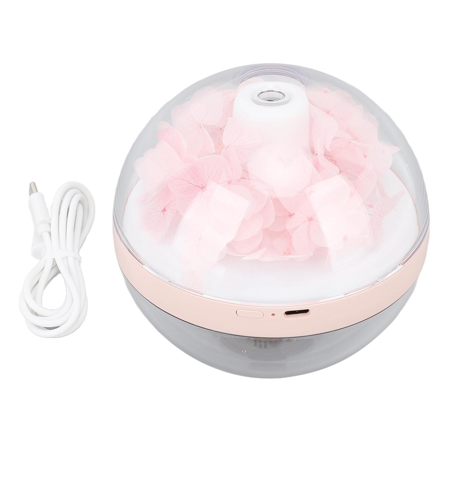 Mini-LED Essential Oil Diffuser with Eternal Flower - Pink 270ml Humidifier for Bedroom Aromatherapy & Humidification - Buy Online on GoSupps.com
