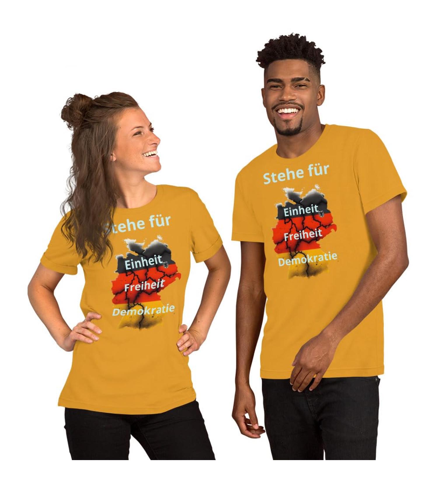 Unisex t-Shirt Kopie L Mustard