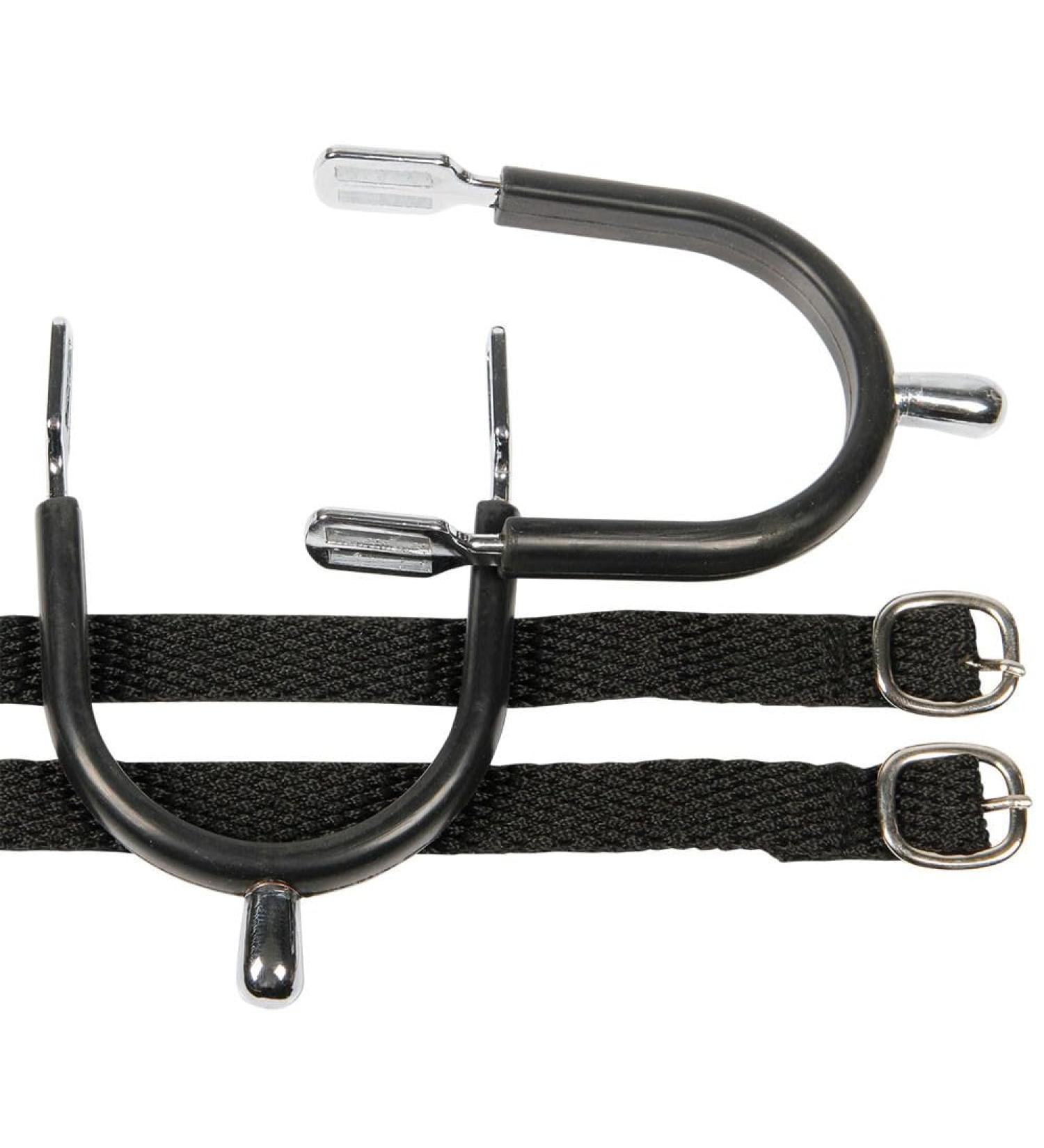Ball spurs chrome-plated / rubber with strap H 20