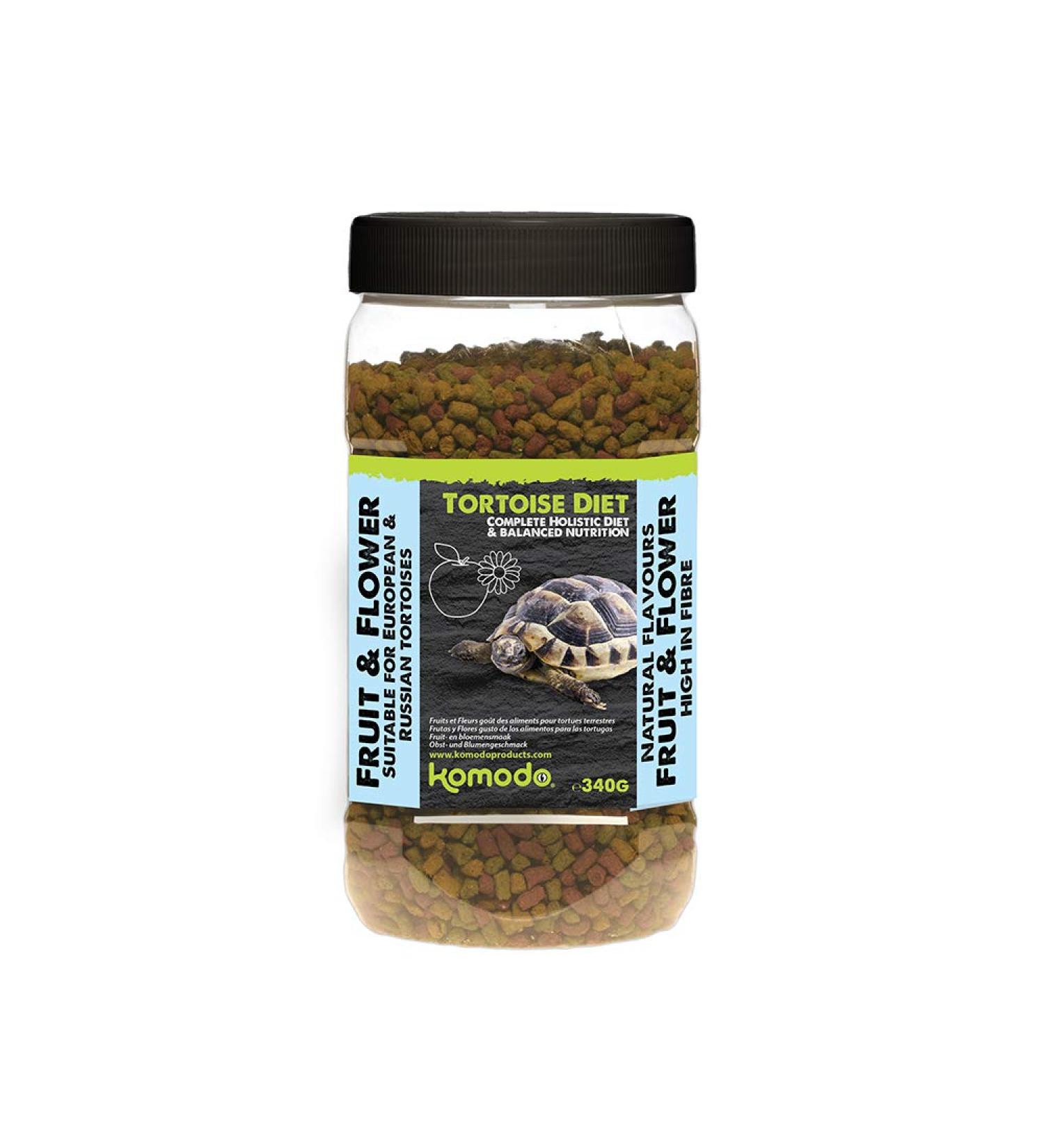 Komodo Complete Holistic Tortoise Diet Fruit and Flower 340 g (Pack of 2) - Buy Online on GoSupps.com