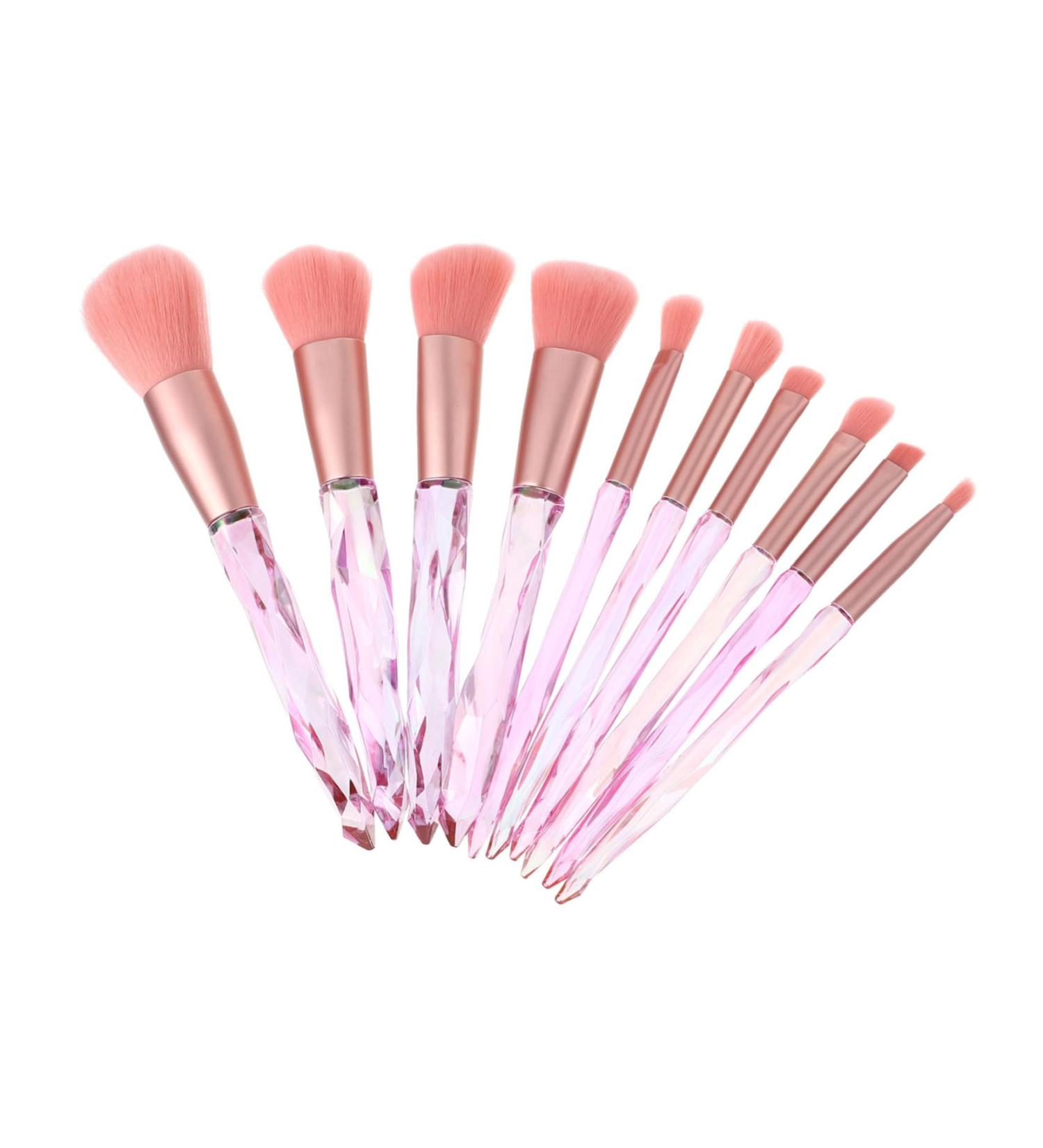 Buy Crystal Makeup Brush Set - Liquid & Powder Foundation Brush Nose Shadow Tool - Beauty Supply for Women - Pink 16.5x1.5cm - Fast International Shipping - Buy Online on GoSupps.com