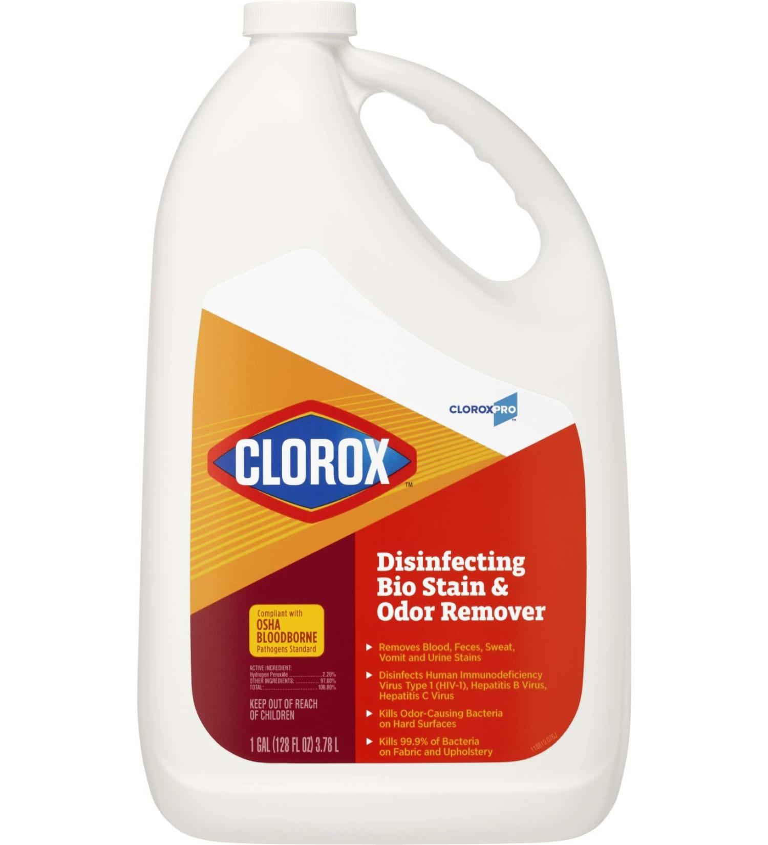CloroxPro Disinfecting Bio Stain & Odor Remover Refill - 128 Oz (International Shipping Available - Buy Online on GoSupps.com
