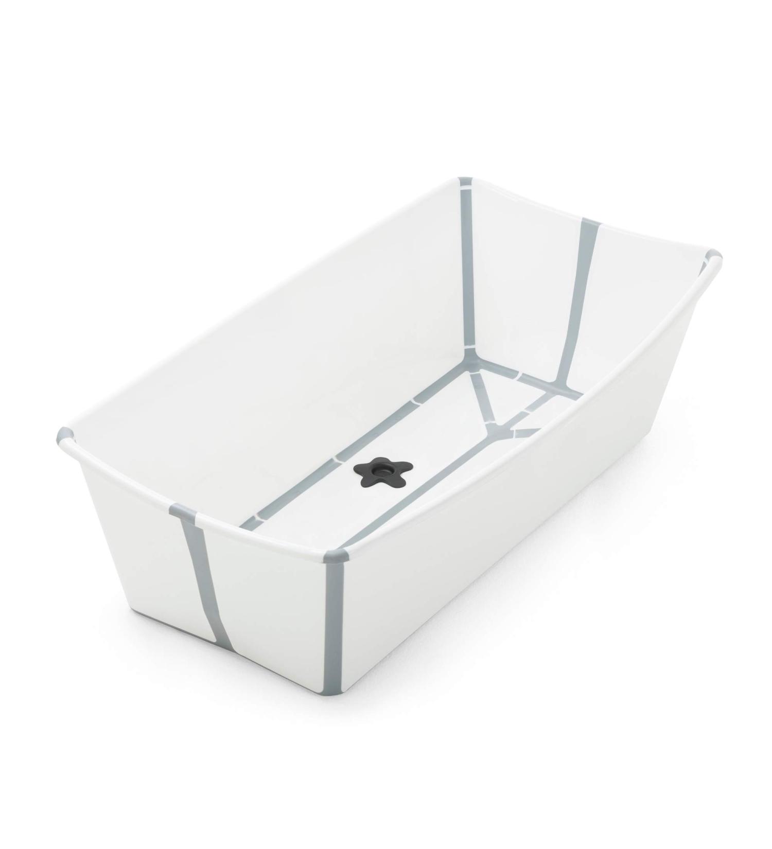 Stokke Flexi Bath X-Large  White - Spacious Foldable Baby Bathtub - Lightweight & Easy to Store - Convenient to Use at Home or Traveling - Best for Ages 0-6 X-Large White - Buy Online on GoSupps.com