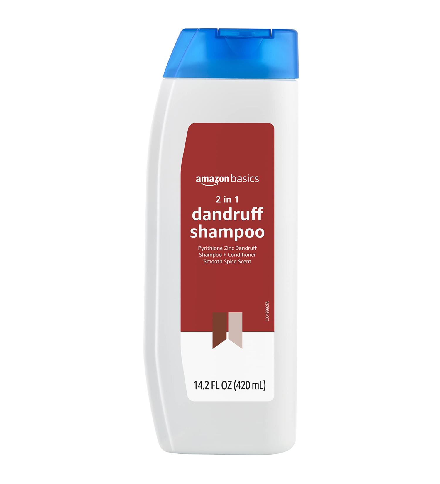 Amazon Basics 2-in-1 Dandruff Shampoo & Conditioner for Men - Smooth Spice Scent, 14.2 Fl Oz - Buy Online on GoSupps.com