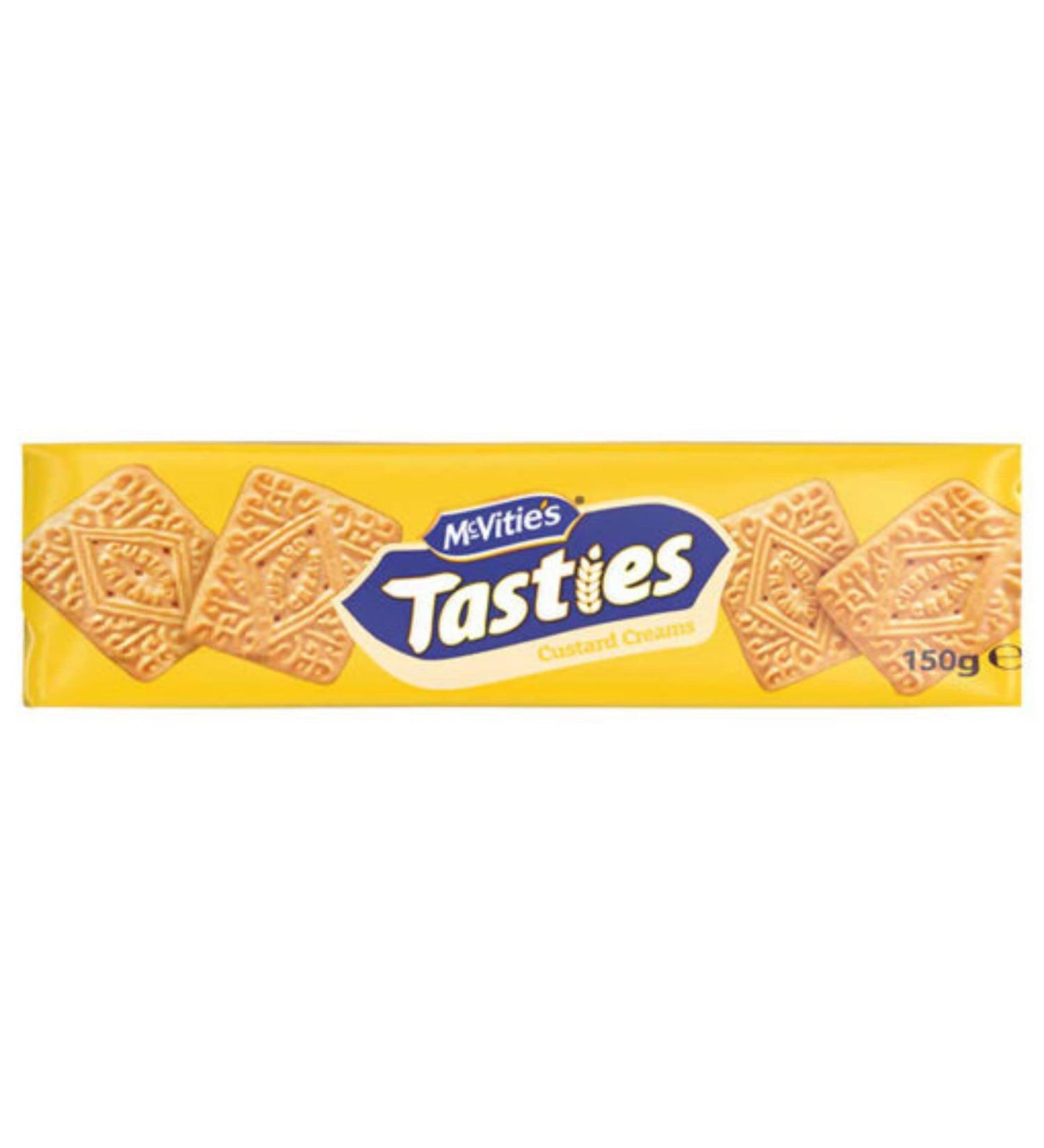 McVitie's Tasties Custard Creams 12x150g Custard Cream Biscuits