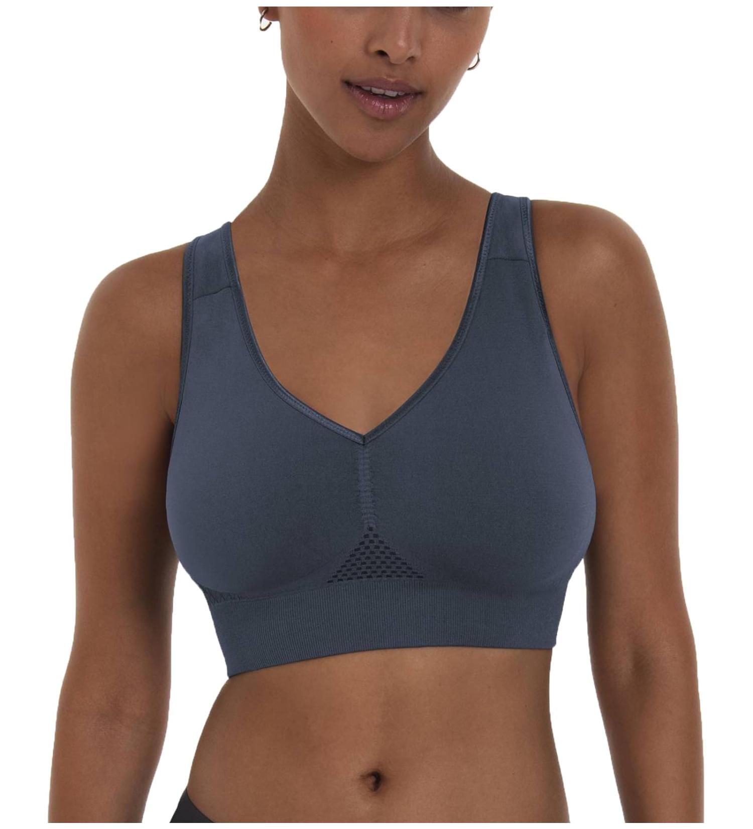Anita Lotta Komfort-BH ohne B gel f r Damen - Gemoldet in XL Himmelgrau | Bequeme BHs f r internationalen Versand - Buy Online on GoSupps.com
