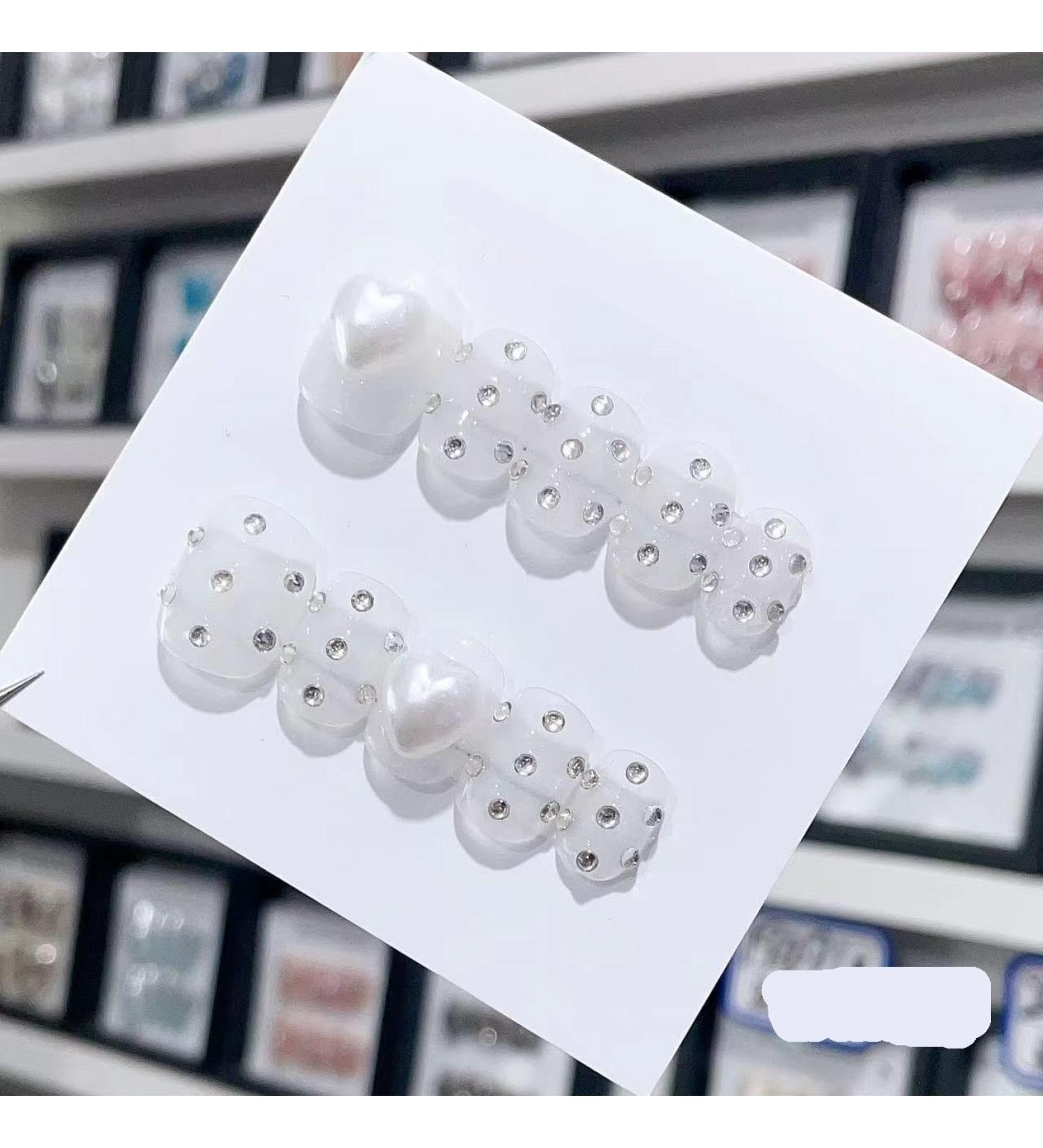 Handmade Long and Short Nail Patches for Artificial Nail Enhancement(Color:19528 Size:M) - Buy Online on GoSupps.com