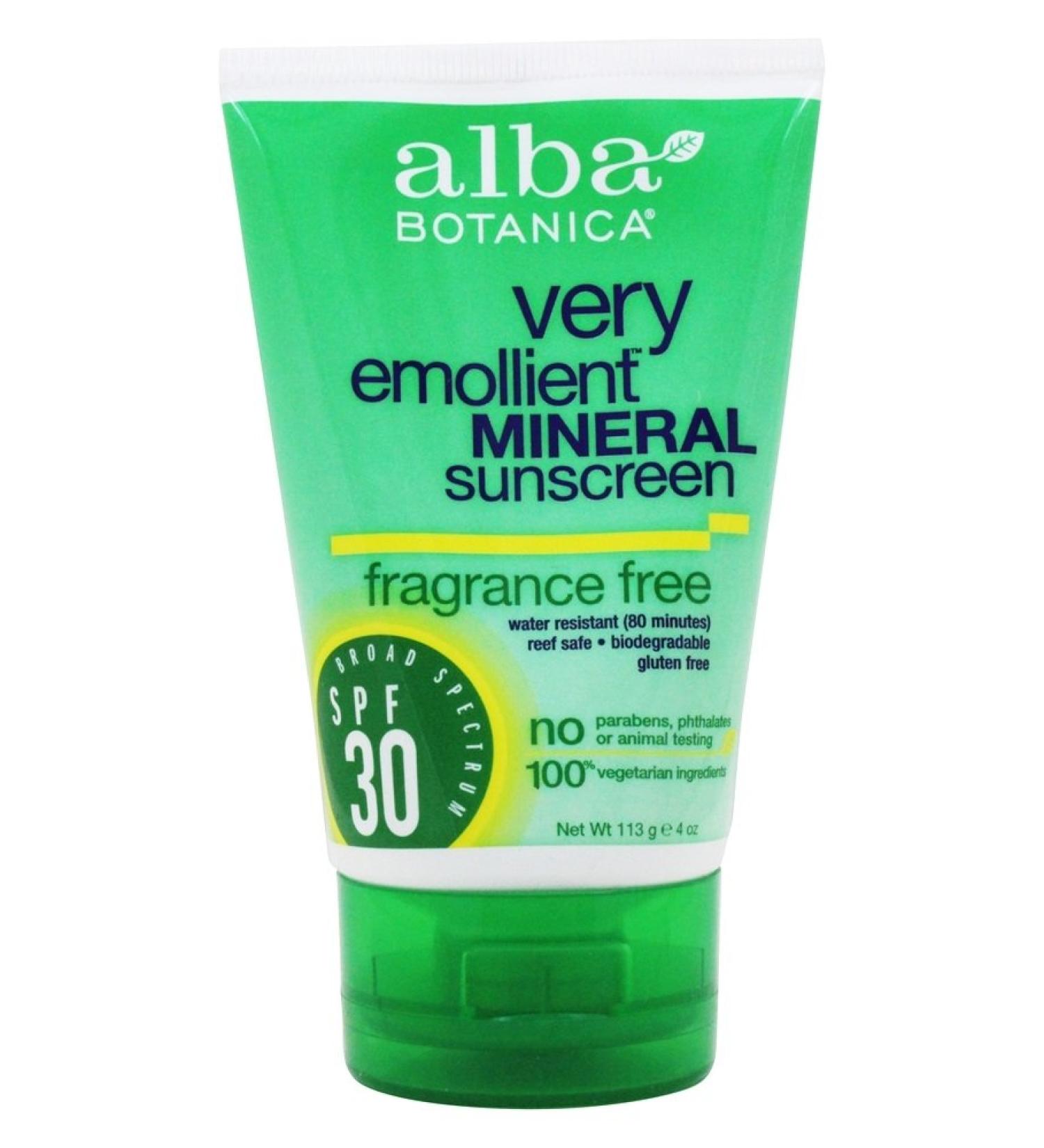 Alba Botanica Fragrance-Free Mineral Sunblock SPF 30 - 4 fl. oz - Buy Online on GoSupps.com