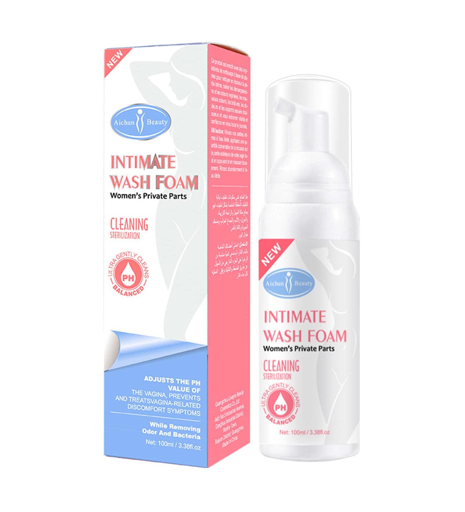AICHUN BEAUTY Wash Foam - Ultra Gentle pH Balanced Vaginal Cleanser for Odor Removal | 100ml / 3.38fl.oz - International Shipping Available - Buy Online on GoSupps.com