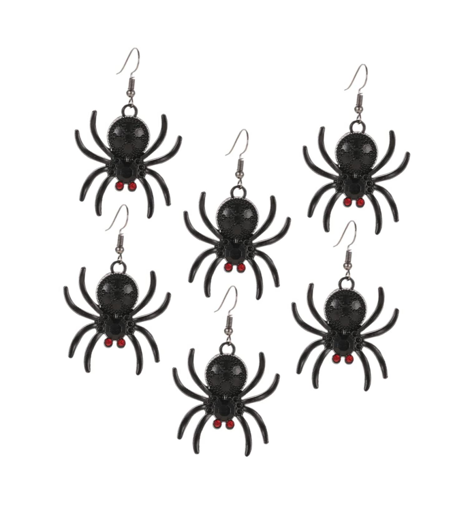 VANZACK 3 Pairs Spider Eardrops Drop Earrings for Women & Men - Halloween Costume Party Supplies - Buy Online on GoSupps.com