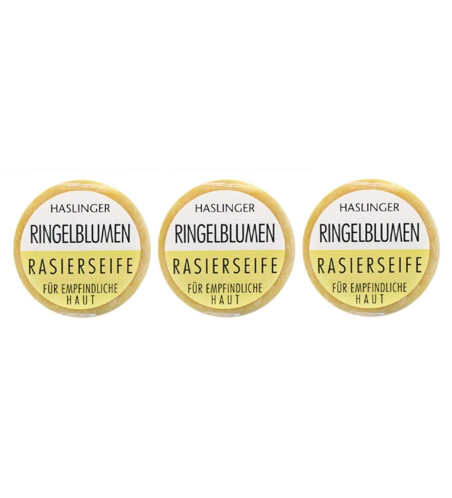Haslinger Shaving Soap 3x 60g (180g) Marigold