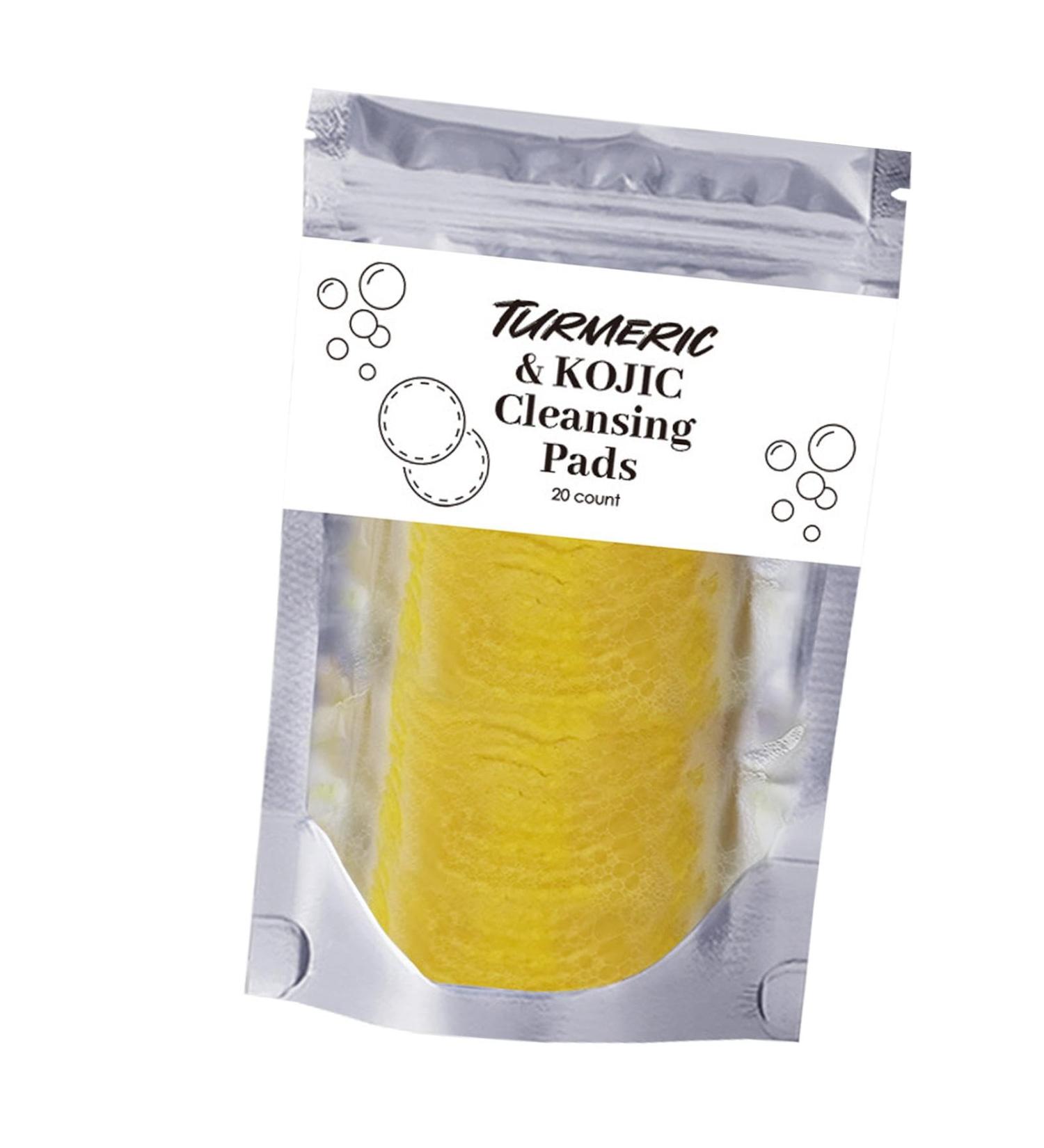 Gdiojnfg Face Exfoliator Pad Turmeric Foaming Cleanser Turmeric Cleansing Dark Spots Pads Turmeric Cleansing Pads 40 Face Sponges Skin Care Tools for Pore Cleaning Helps Balance Skin Oil - Buy Online on GoSupps.com