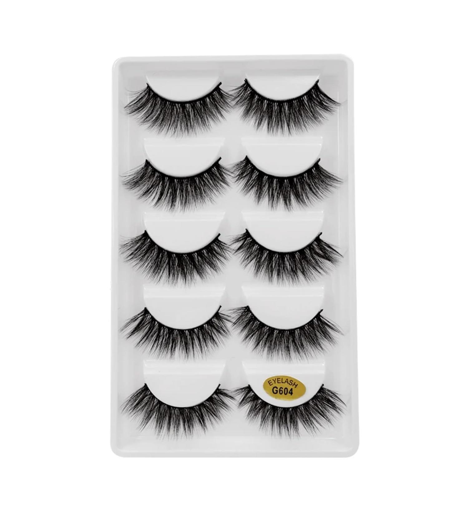 UAMOU 50/100/200 pairs Eyelashes faux mink lashes natural 3d mink eyelashes volume false lashes in bulk cilios Cheerfully (Color : G604 Size : 40 Boxes) - Buy Online on GoSupps.com