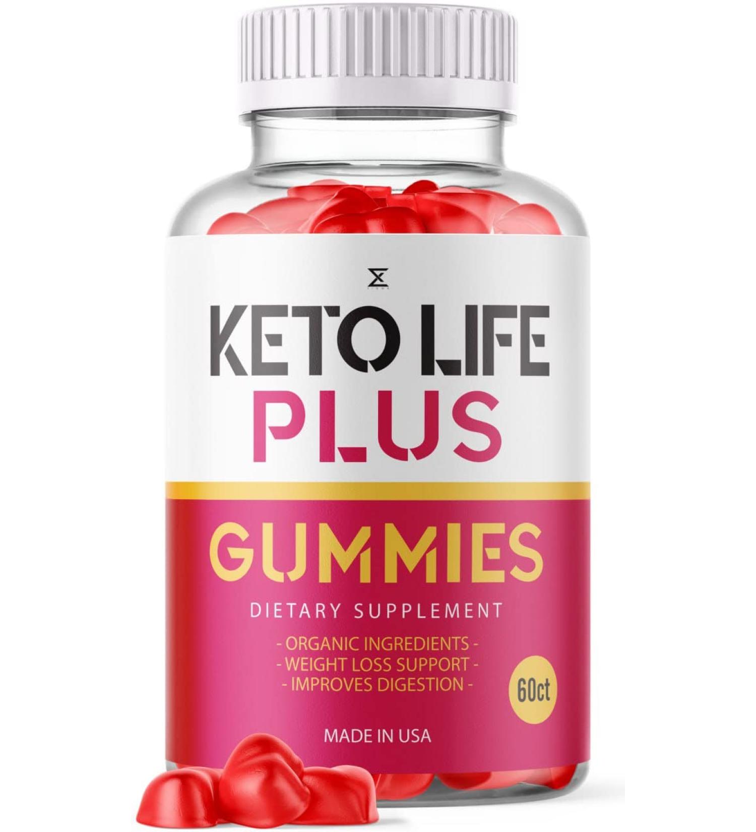 Keto Life Plus ACV Gummies - Apple Cider Vinegar Supplement for Weight Loss (60 Gummies) - Buy Online on GoSupps.com