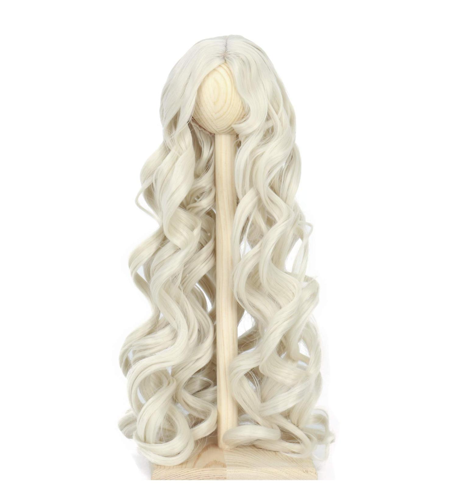 8-9 Inch Blonde Curly Doll Wig for 1/3 BJD MSD DOD Pullip Dollfie - Non-Human Hair - Buy Online on GoSupps.com