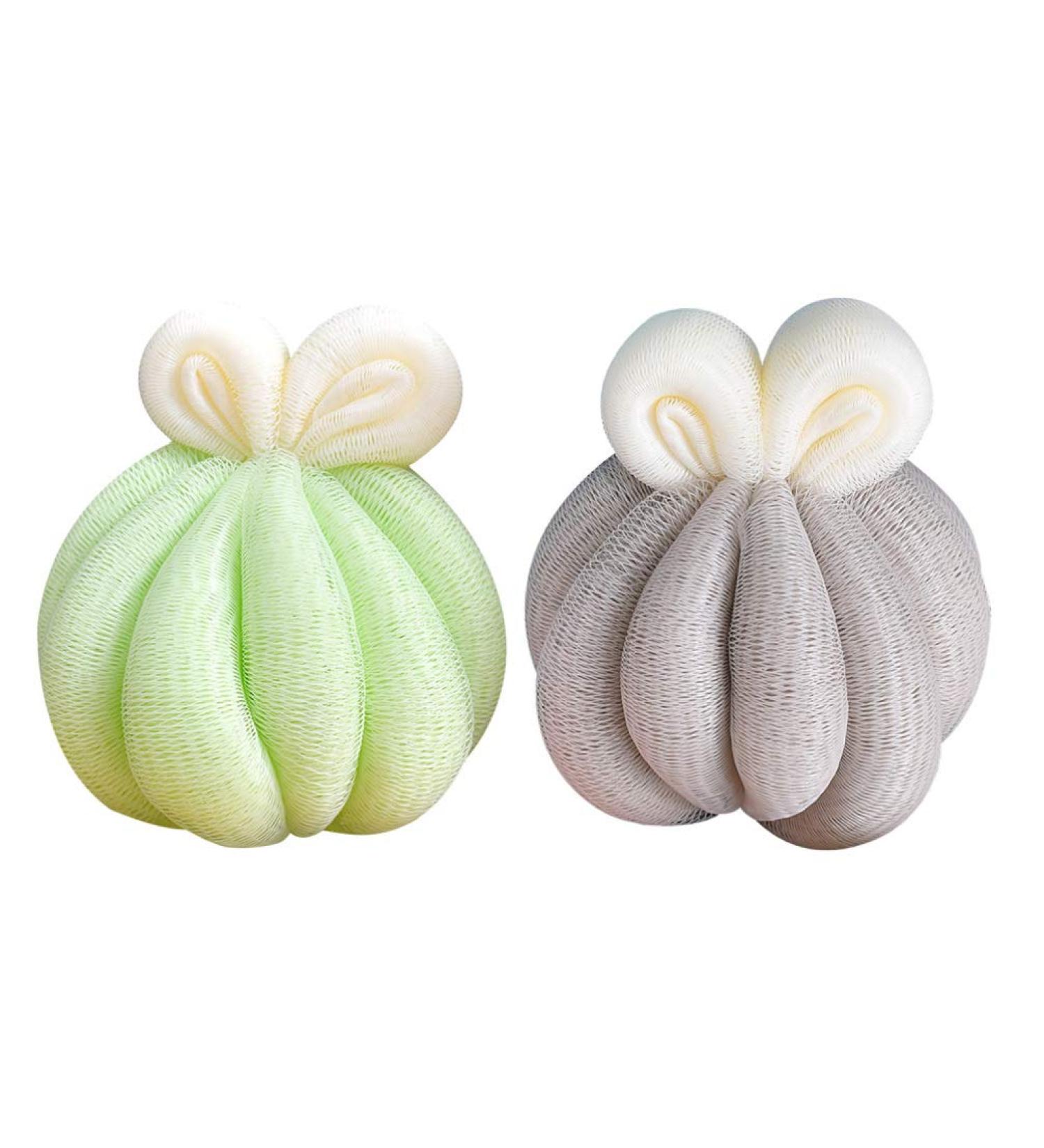 Beaupretty 2pcs Bath Shower Sponge Loofahs - Exfoliating Mesh Pouf Body Scrubber for Men & Women | Random Color - Buy Online on GoSupps.com