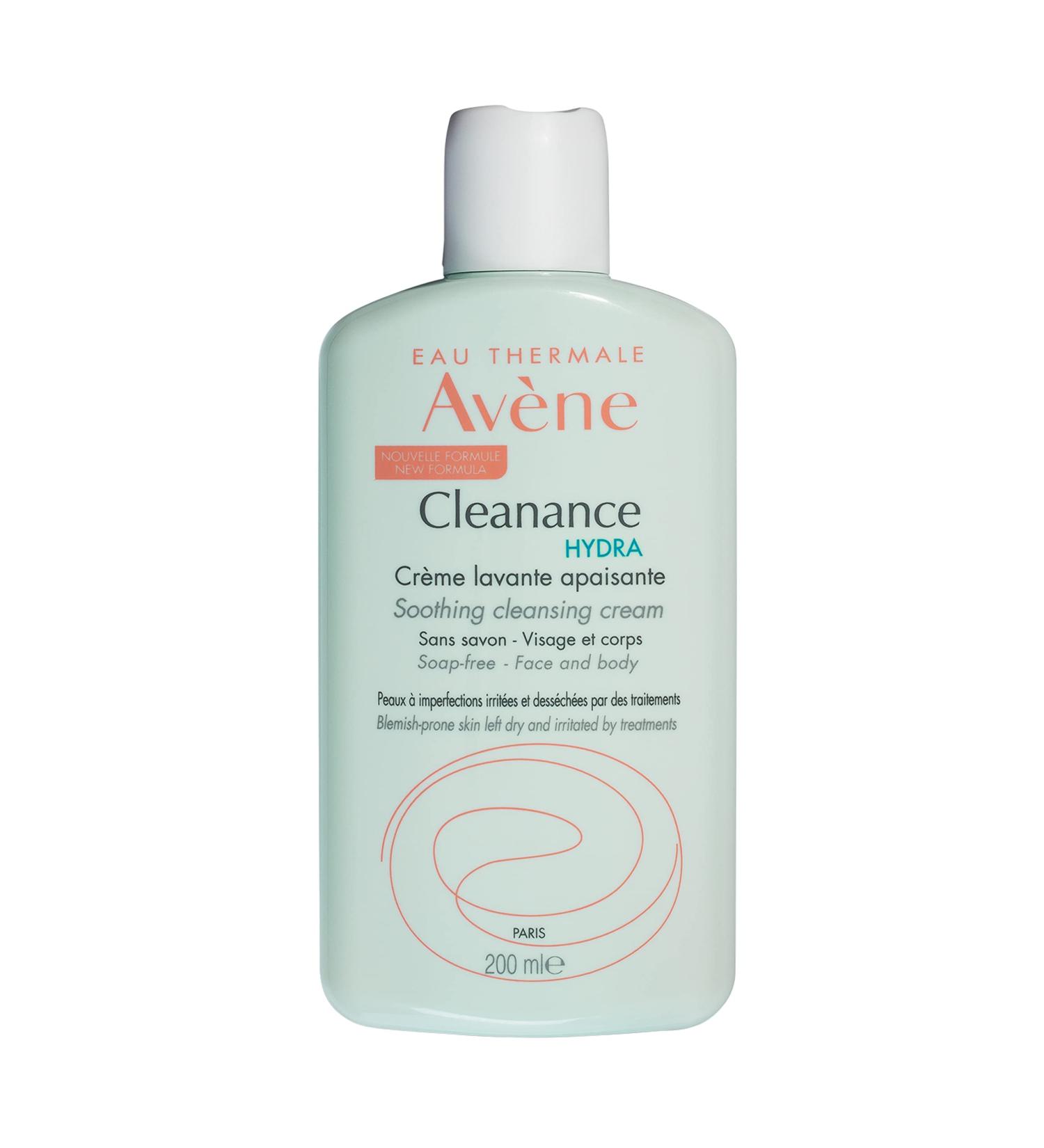 Eau Thermale Avene Cleanance HYDRA Soothing Cleansing Cream 6.7 fl.oz - Nourishing Cleanser for Dry Blemish-Prone Skin - Buy Online on GoSupps.com