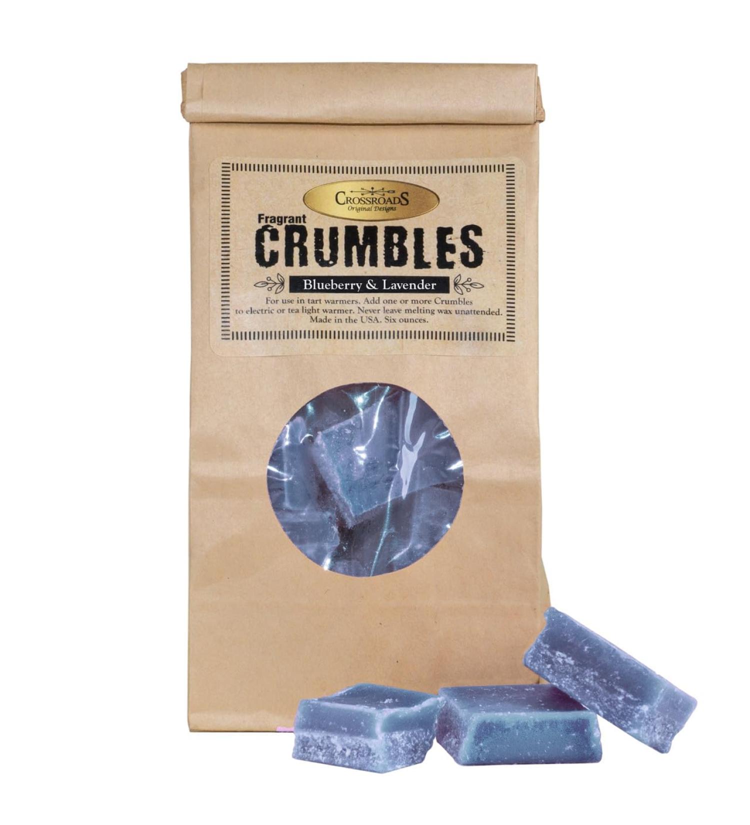 CROSSROADS Original Designs Blueberry and Lavender Wax Crumbles 6 Oz Bag Home Fragrance