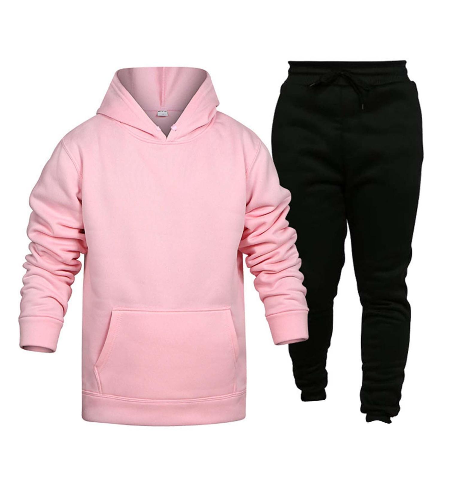 Hanxiulin Men's Training Suit - Casual Jogging & Sports Zipper Pants & Sweatshirt in Pink Size 3XL | International Shipping Available - Buy Online on GoSupps.com