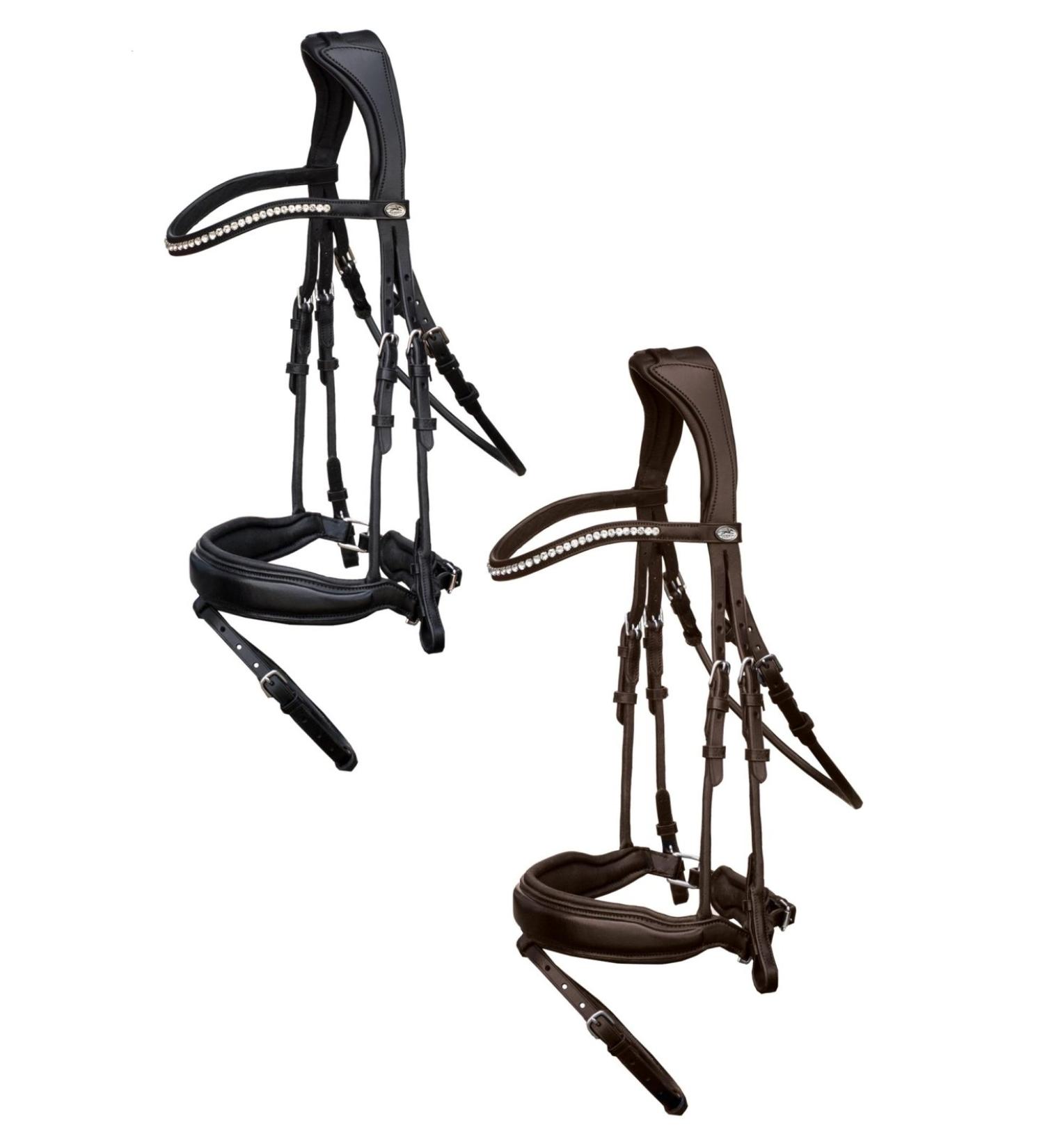 Buy Schockem hle Malibu Anatomic Snaffle Bridle Espresso WB - International Shipping Available - Buy Online on GoSupps.com
