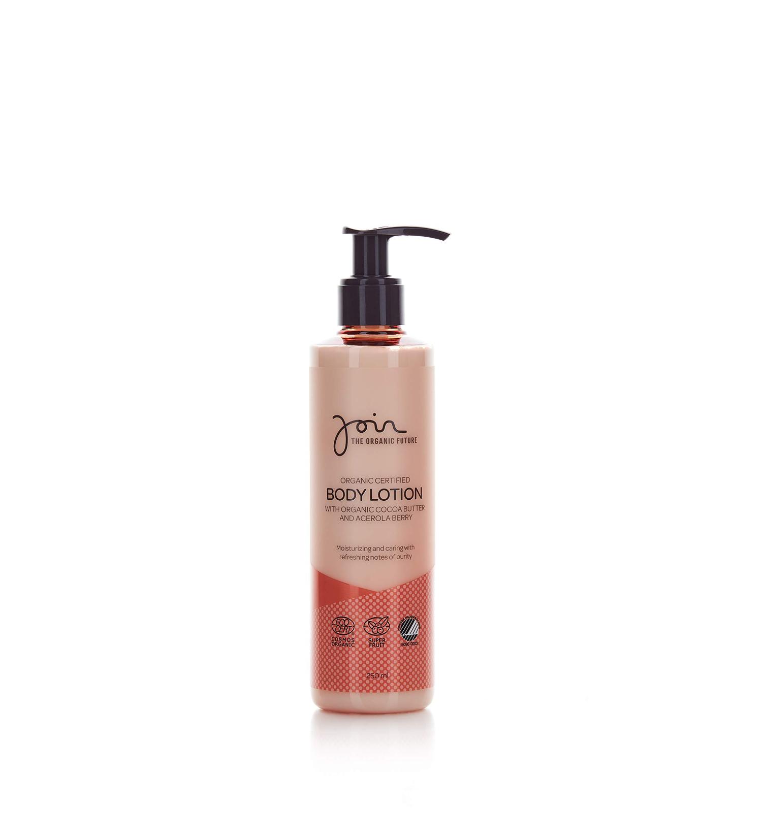 Buy Join Organic Certified Body Lotion with Cocoa Butter & Acerola Berries - 250 ml (International Shipping) - Buy Online on GoSupps.com