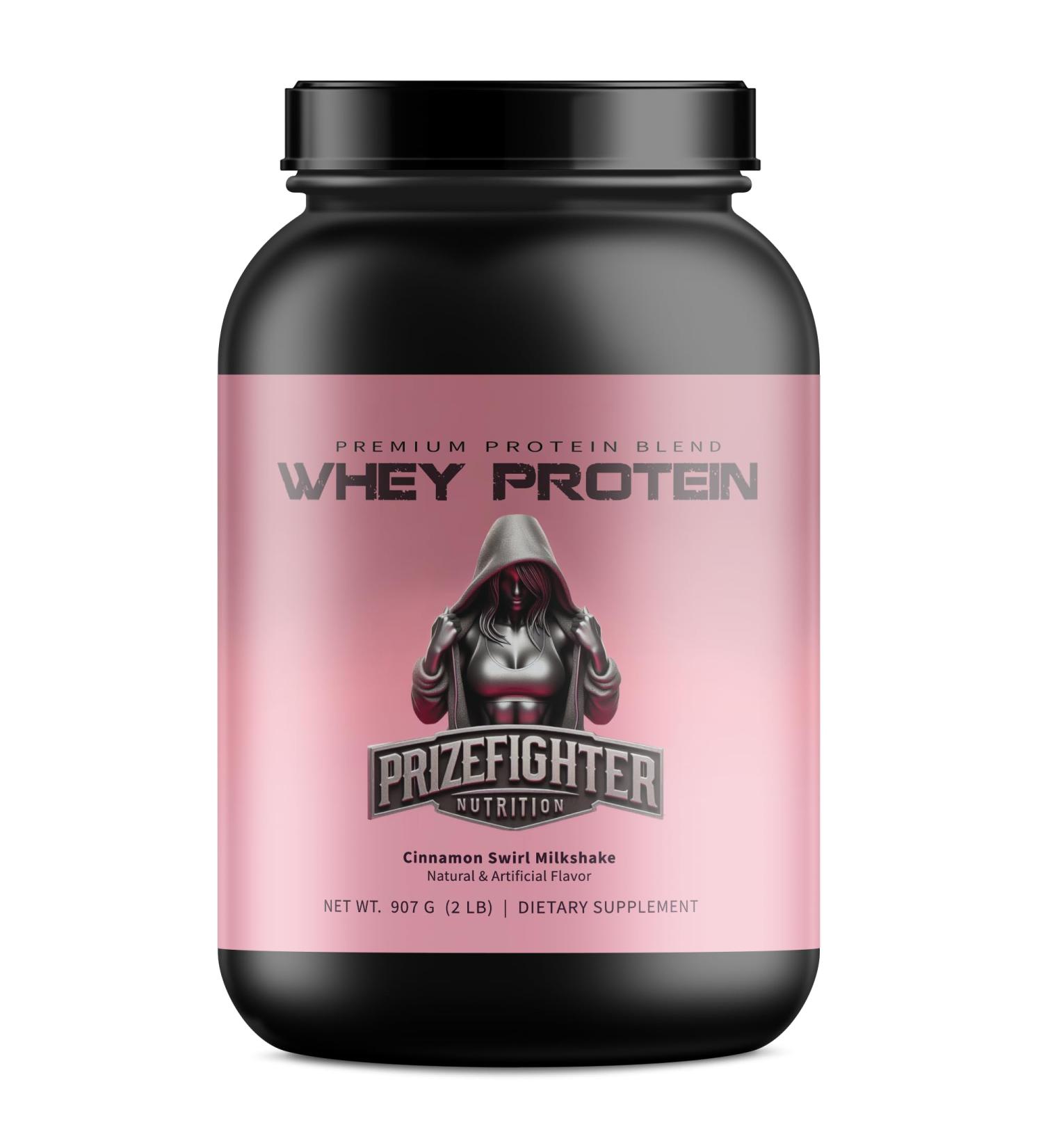 Cinnamon Whey Protein Powder 2 lb - 25g Protein for Muscle Gain & Recovery | USA Made Ideal for Men & Women - Buy Online on GoSupps.com