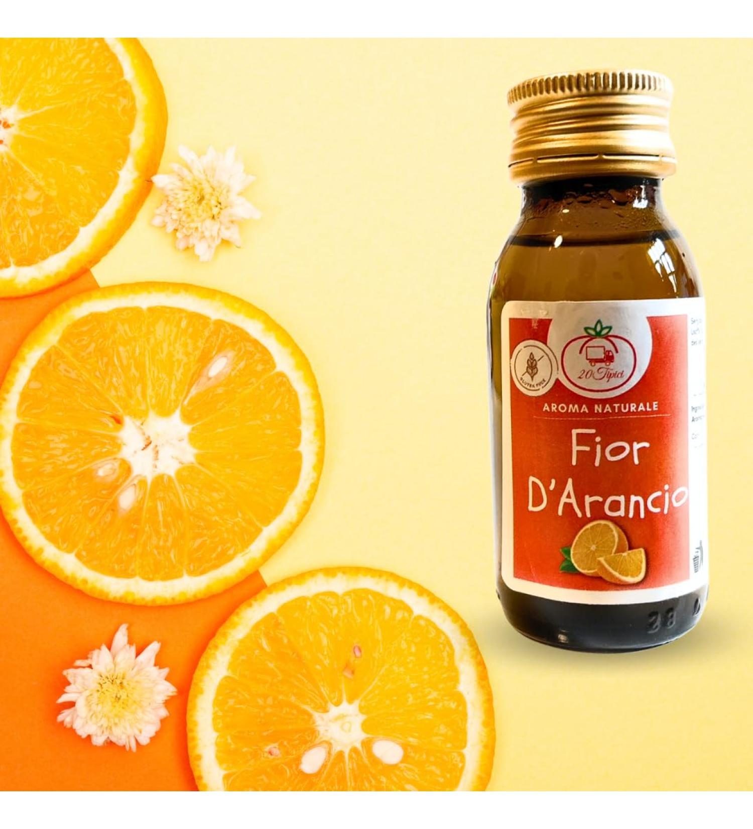 20tipici Natural Wort for Desserts - Orange Blossom Aroma 60 ml | Ideal for Neapolitan Pastiera Sicilian Cannoli Apple Pie & More - Buy Online on GoSupps.com
