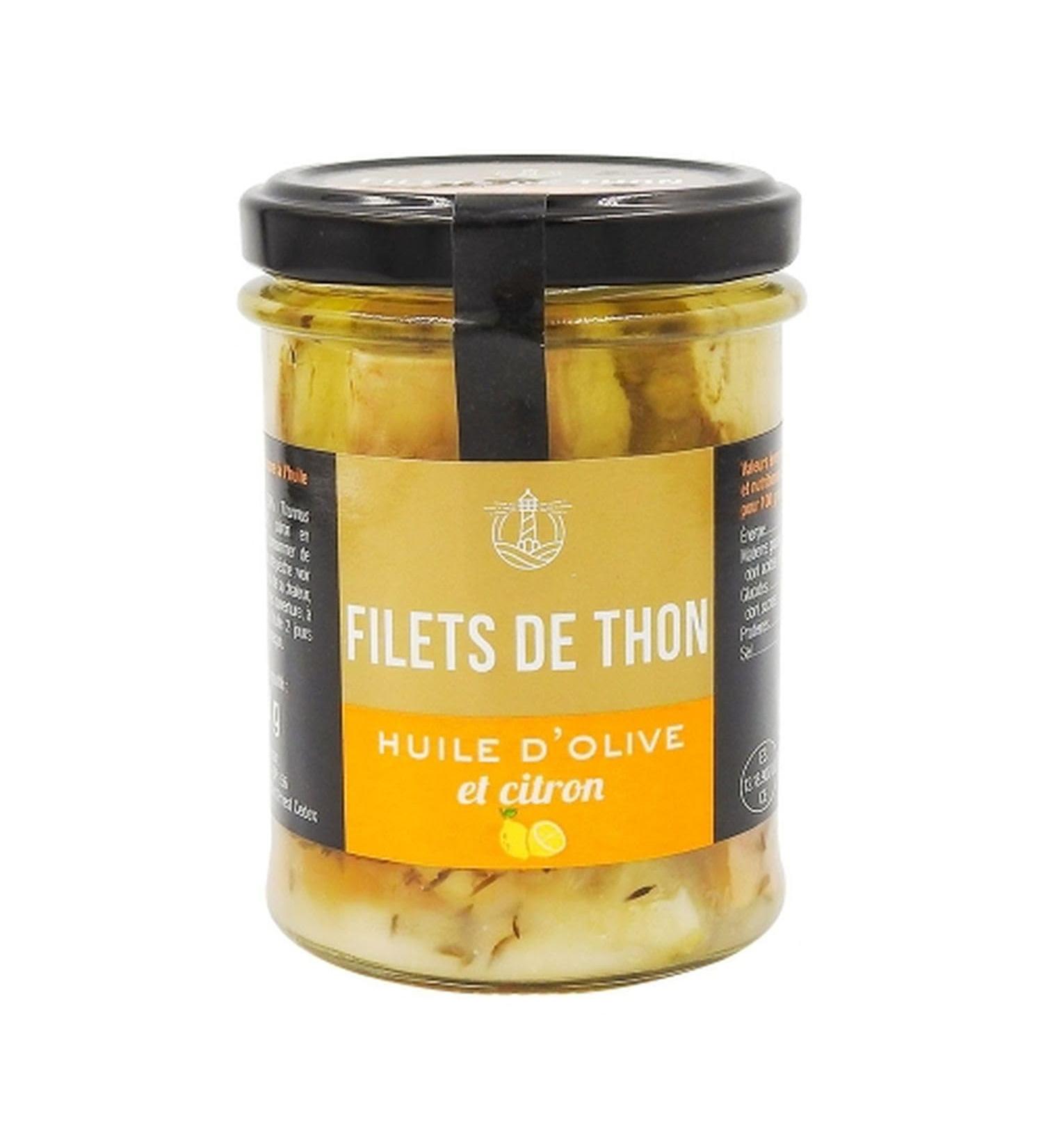 Tuna fillets olive oil lemon and thyme - Pot 200g