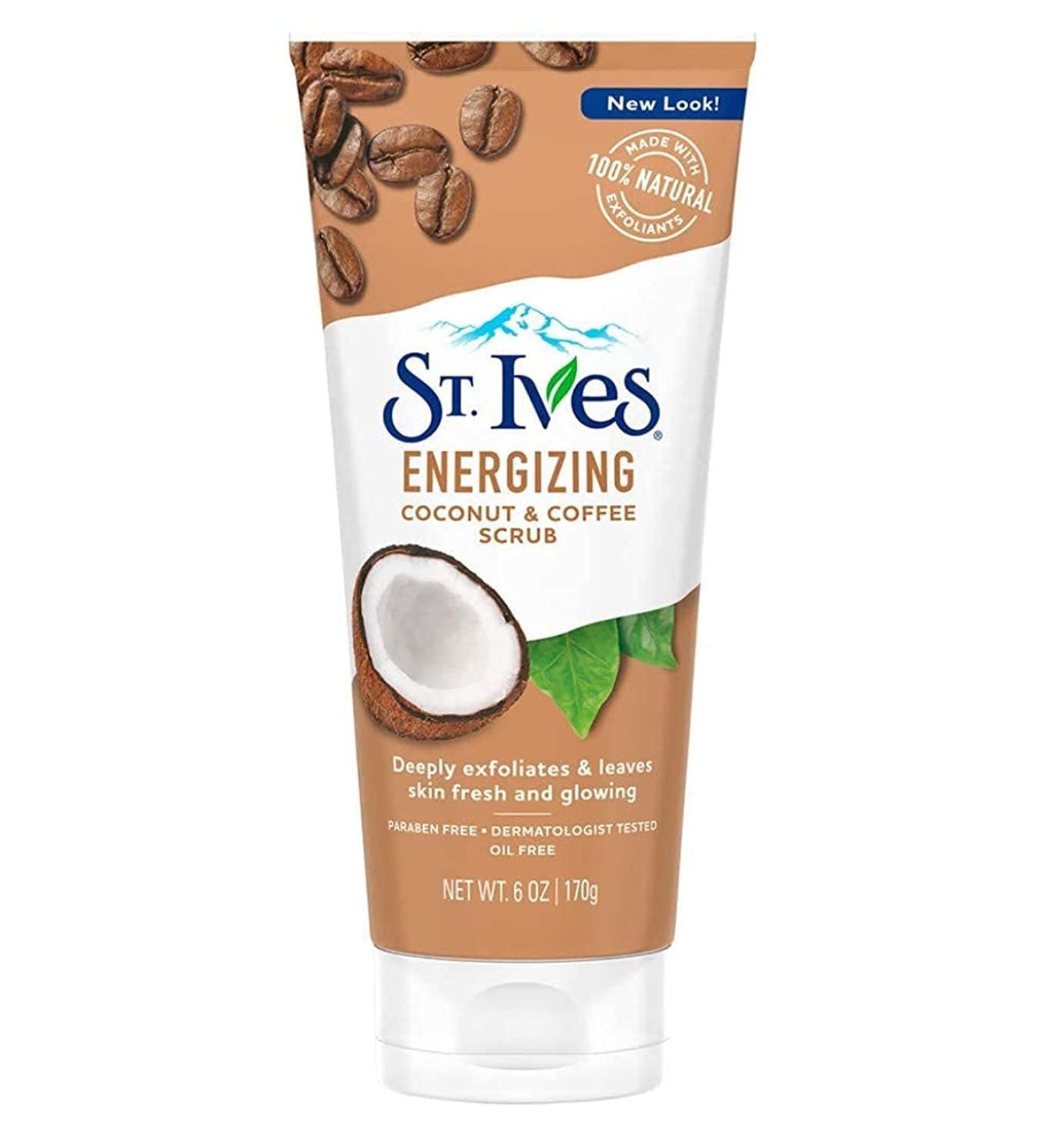 St. Ives Coconut & Coffee Energizing Scrub 6 oz (Pack of 2) - Exfoliating Facial Cleanser - Buy Online on GoSupps.com