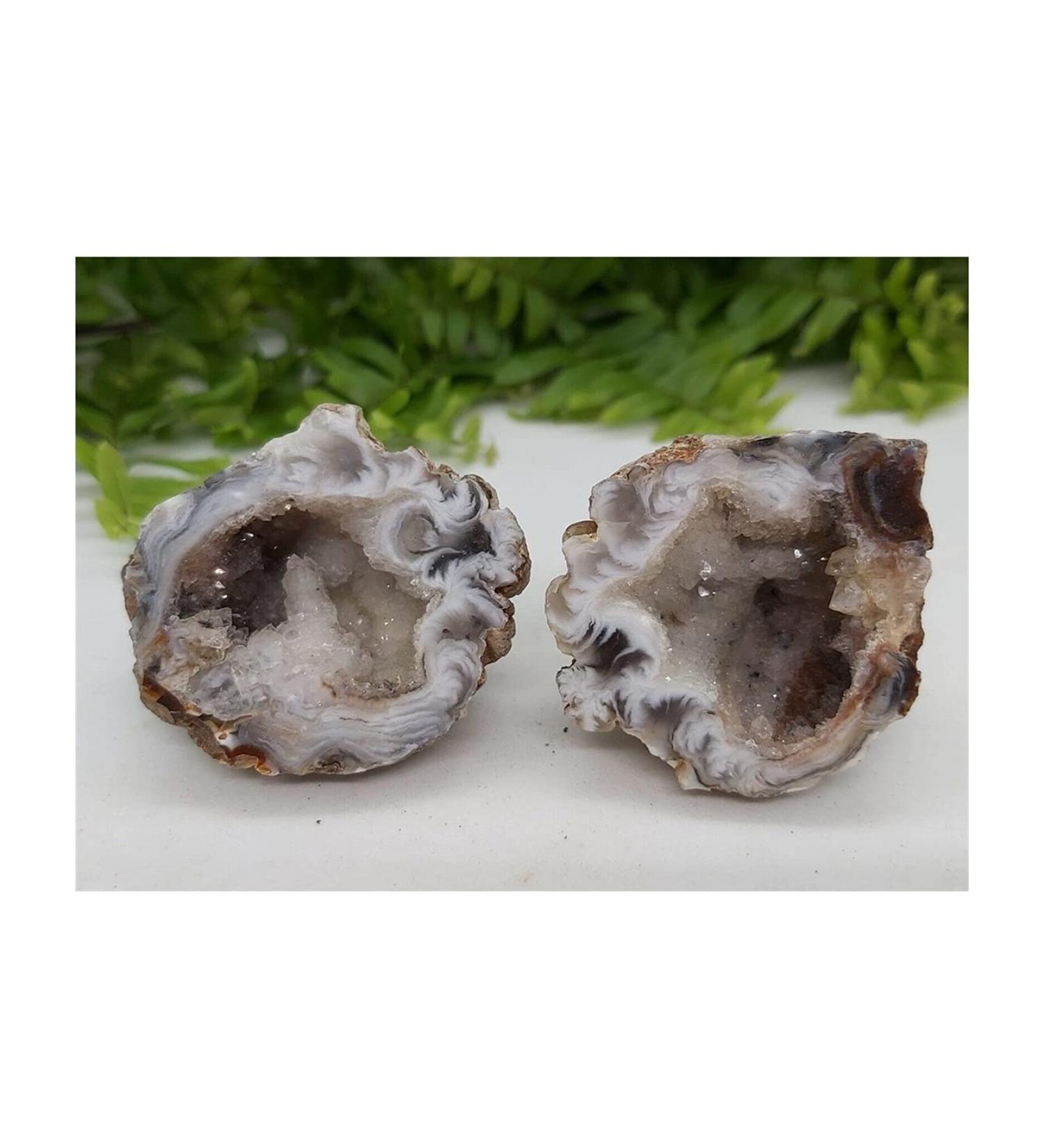 Stone 50g-60g Natural Agate Crystal Geode Set Creative Truth Love Stone Balance Gemstone Decoration ningxiao