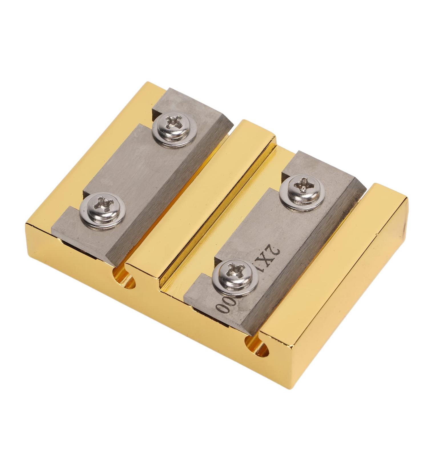 Jiayouy Violin Peg Reels Shaver - Professional Luthier Tools for Making Violin Tuning Pegs | Golden Zinc Alloy 2 Hole Design - Buy Online on GoSupps.com