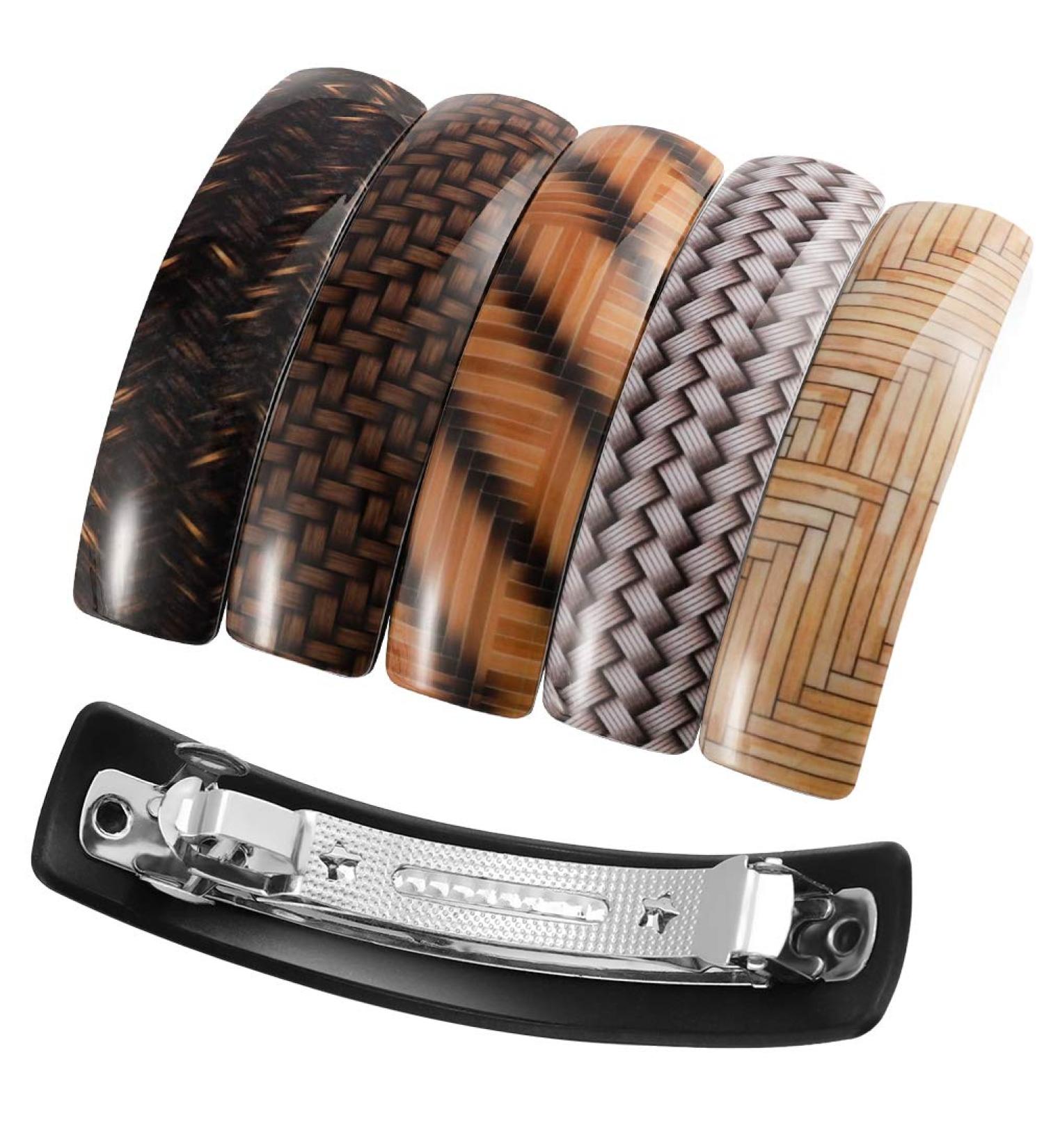 Tiopeia 6 Pcs Women Hair Barrettes - Retro Automatic Hair Clips for Fine and Medium Thick Hair - Buy Online on GoSupps.com