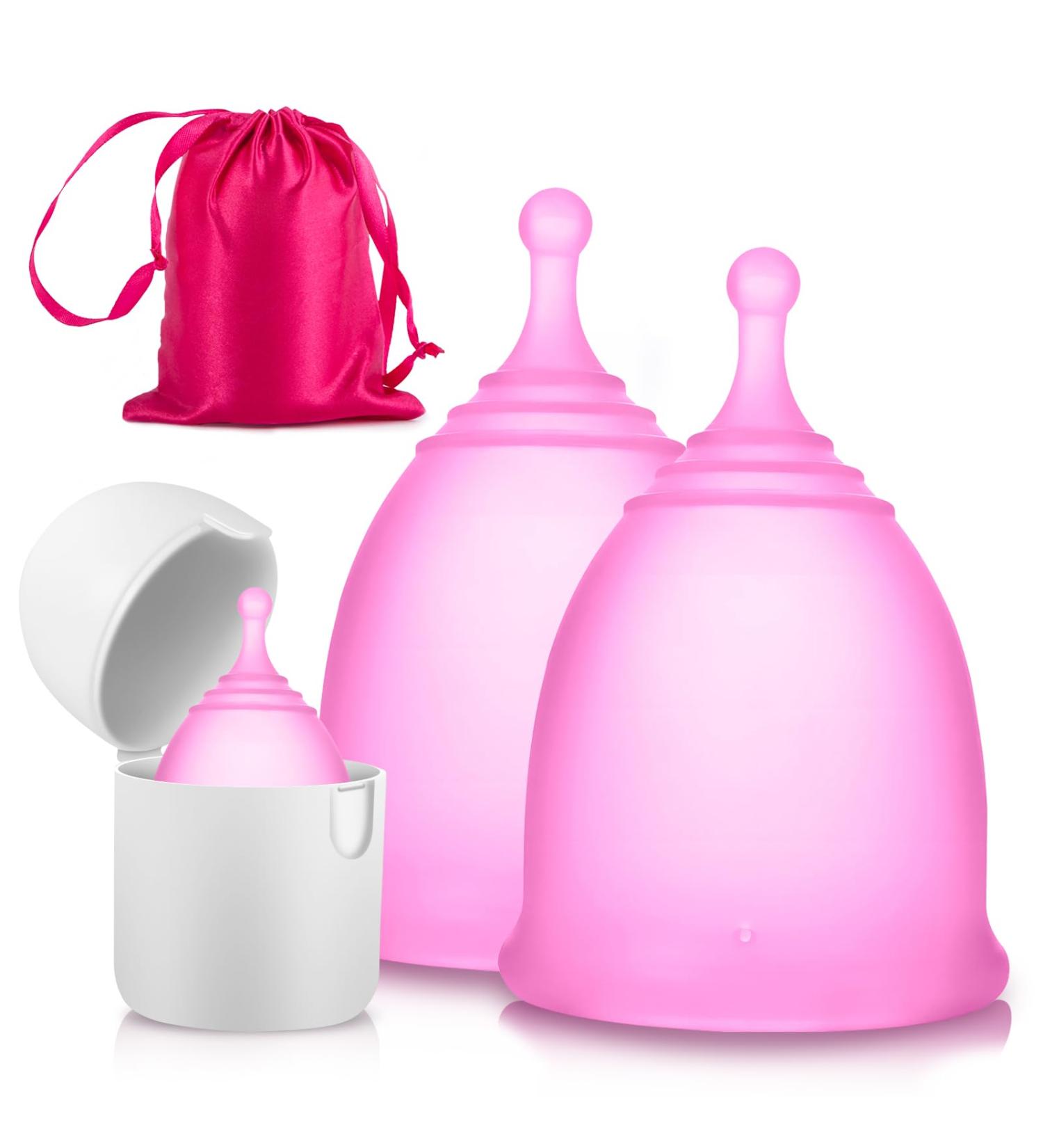 Buy Merula Menstrual Cup - Reusable Medical Silicone Period Cup with Storage Box | Leakproof & Waterproof - Small & Medium Size Available - Buy Online on GoSupps.com