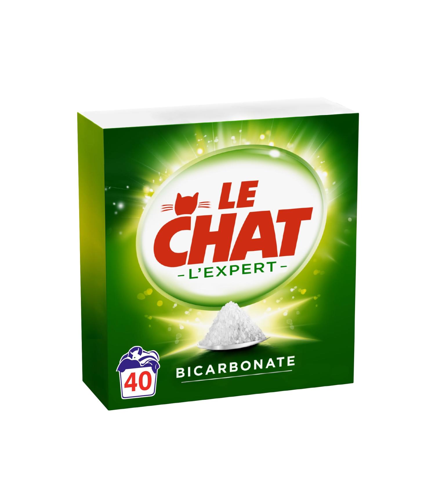 Le Chat L'Expert Bicarbonate Powdered Laundry Detergent 40 Washes (2.600kg) Bicarbonate Laundry Detergent Whites and Colours - Buy Online on GoSupps.com